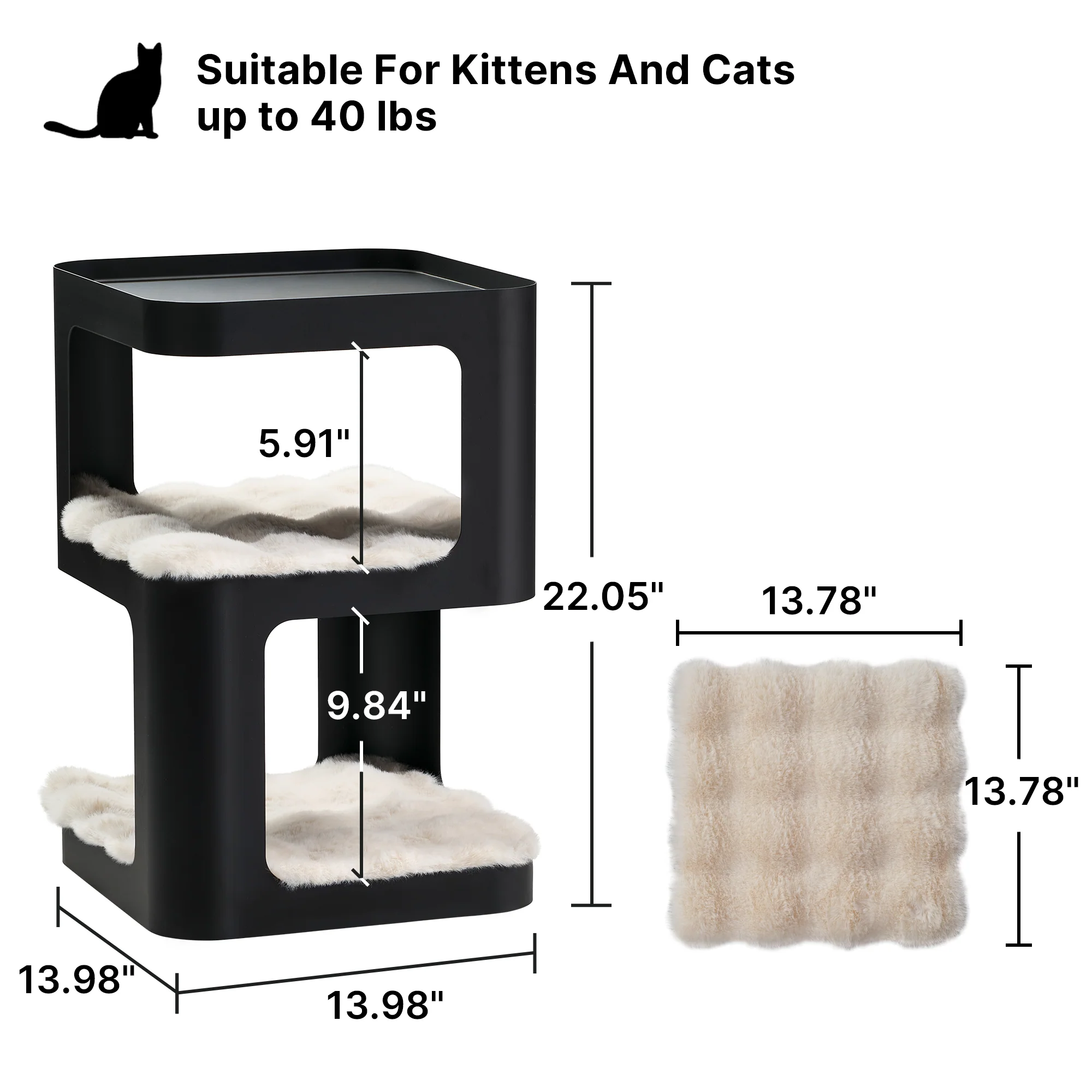 3-Tier Cat Tower & Side Table - Image 12