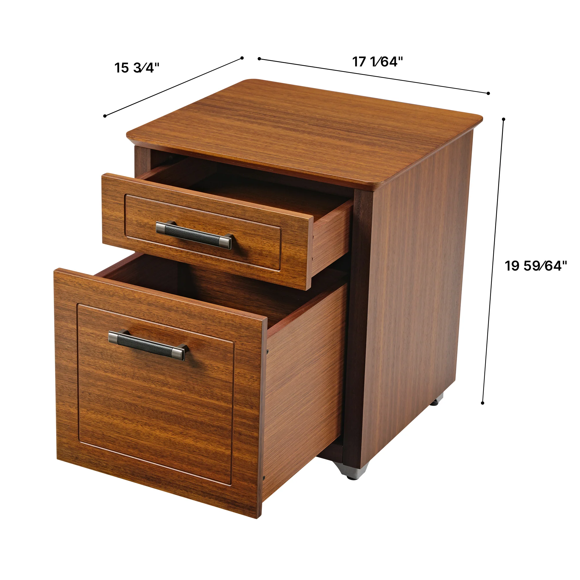19" File Storage Cabinet, Dark Walnut - Image 9
