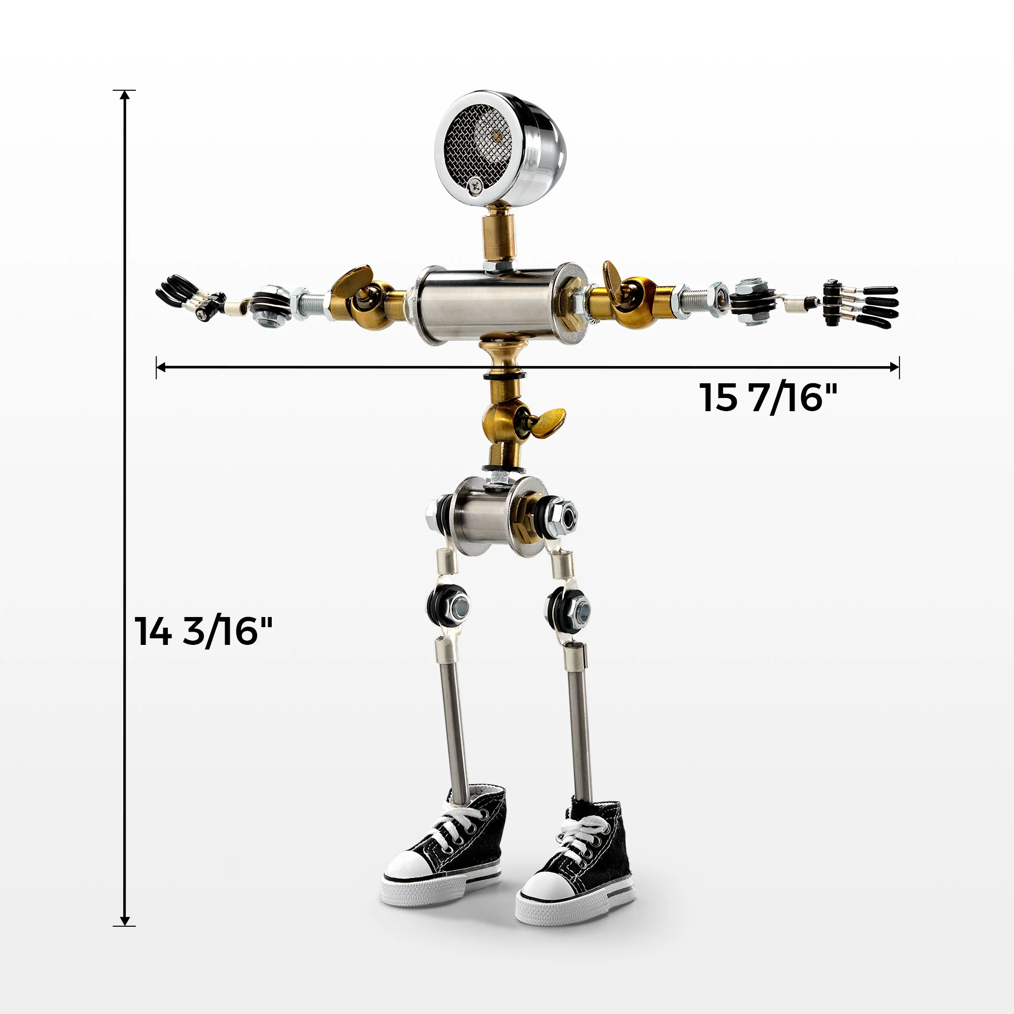 HD-19, 14''H, Robot-Shaped Cyberpunk Table Lamp Decor - Image 9