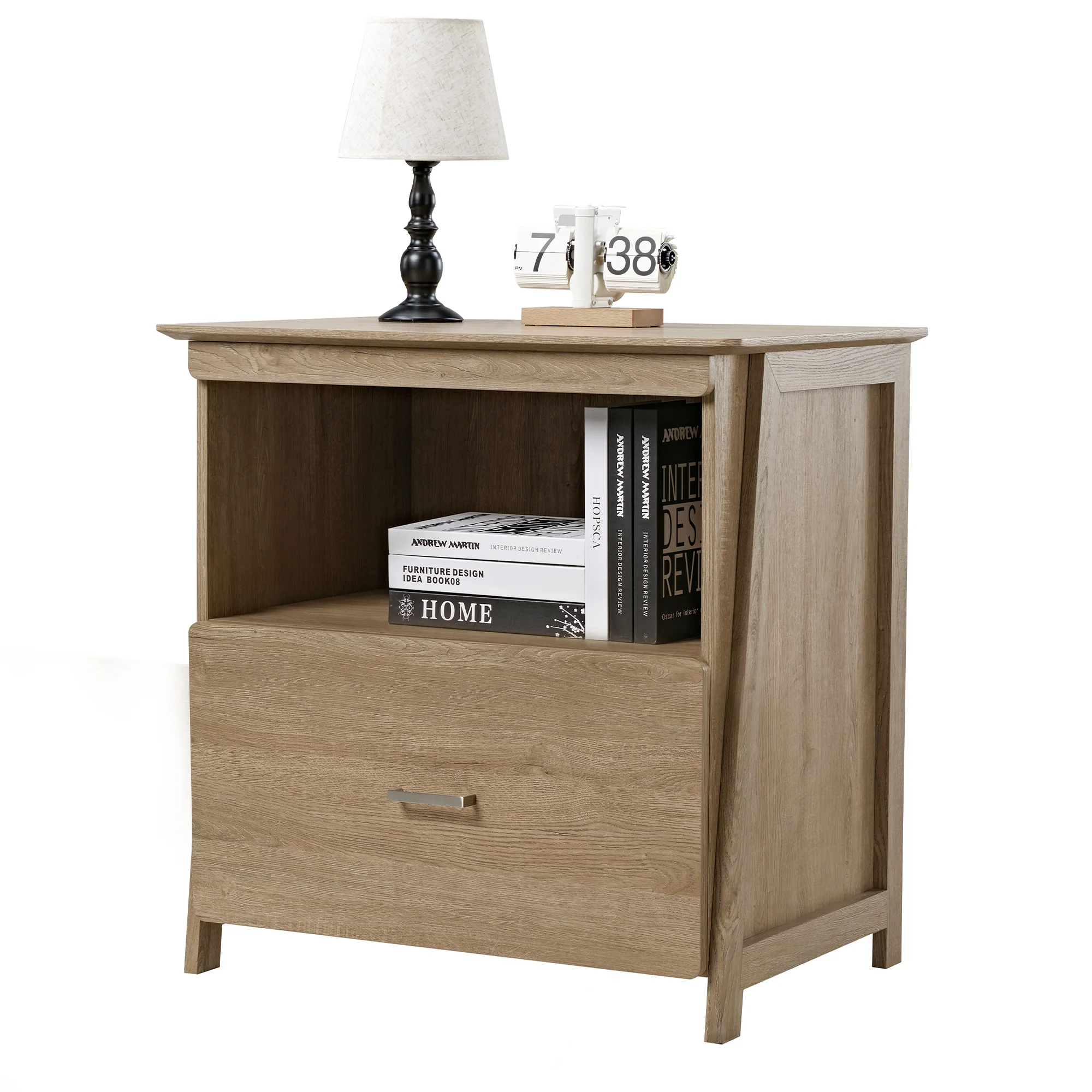 Ark EL, 29" Display File Storage Cabinet, Oak - Image 9