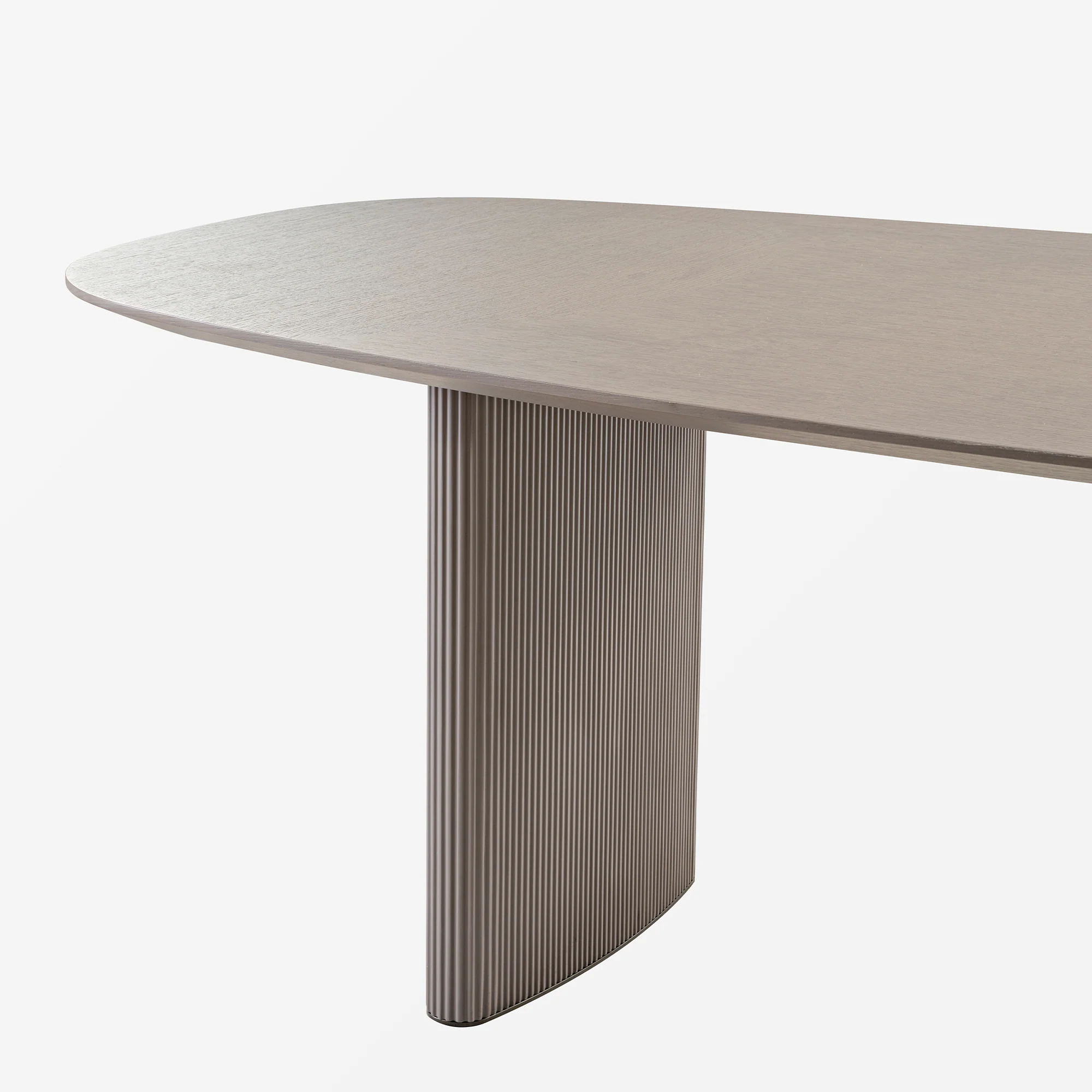 Stella, 86.06" Oval Dining Table, Gray - Image 9