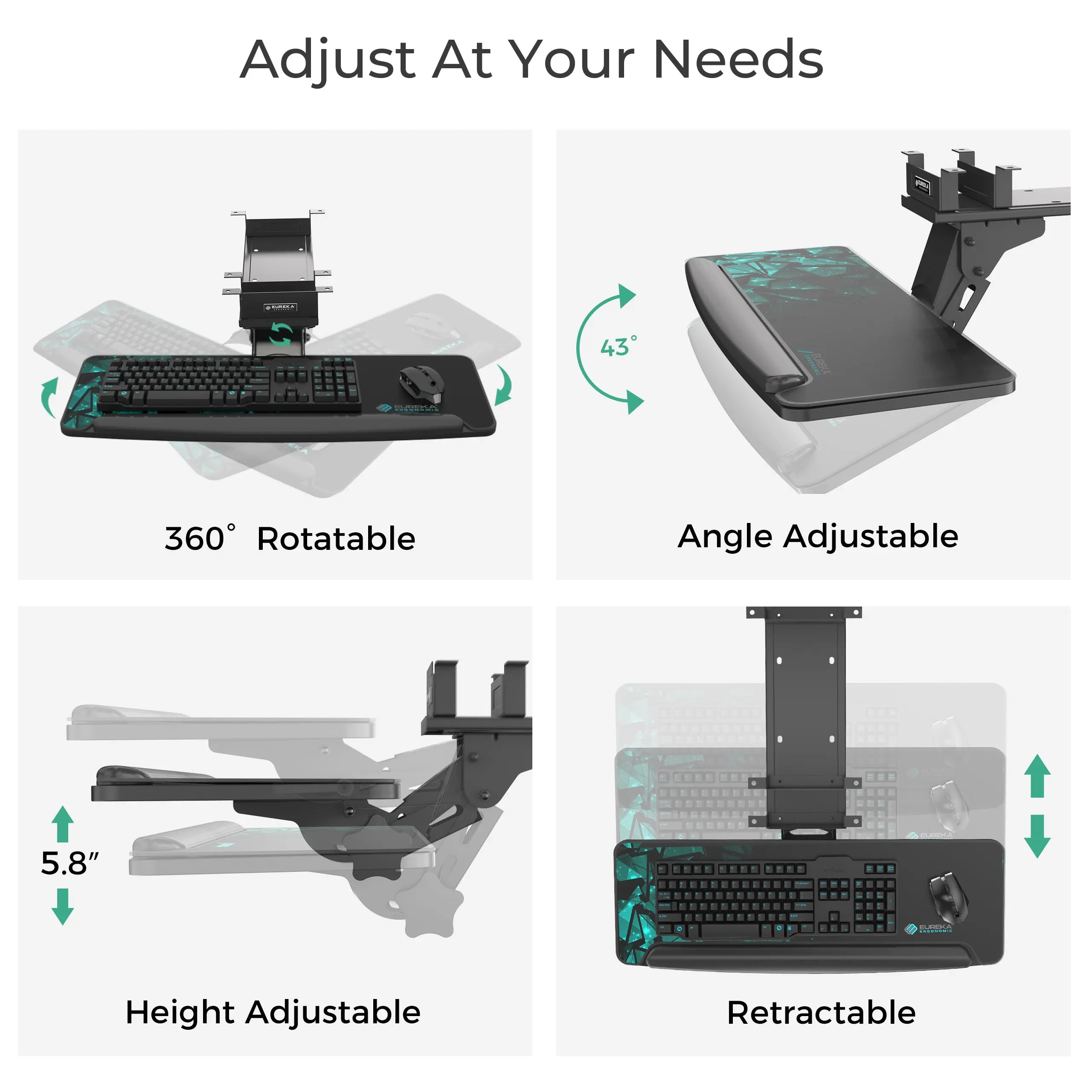 Adjustable Keyboard Tray - Image 3