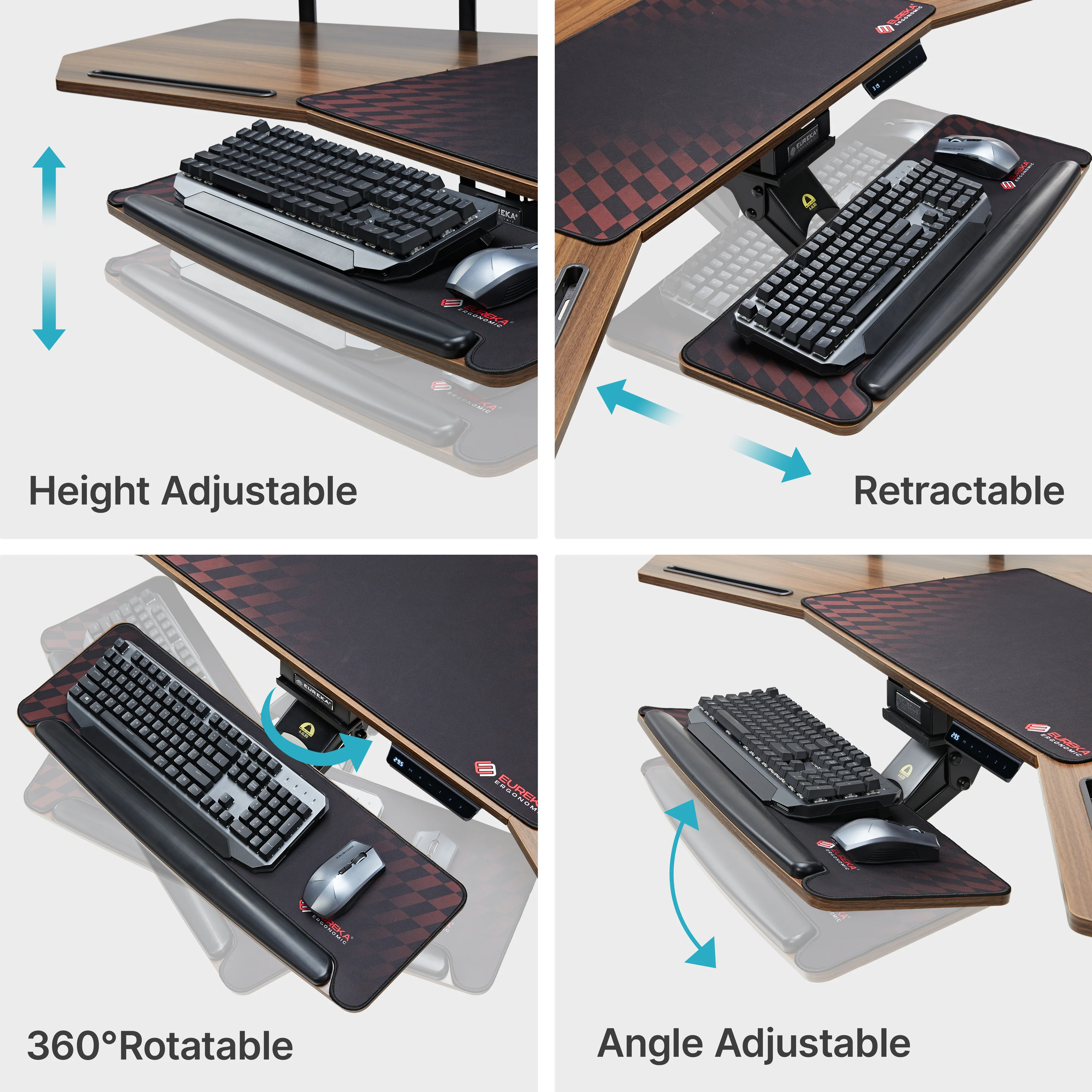 Aero Pro Wing-Shaped Standing Desk (72"x23") - Image 21