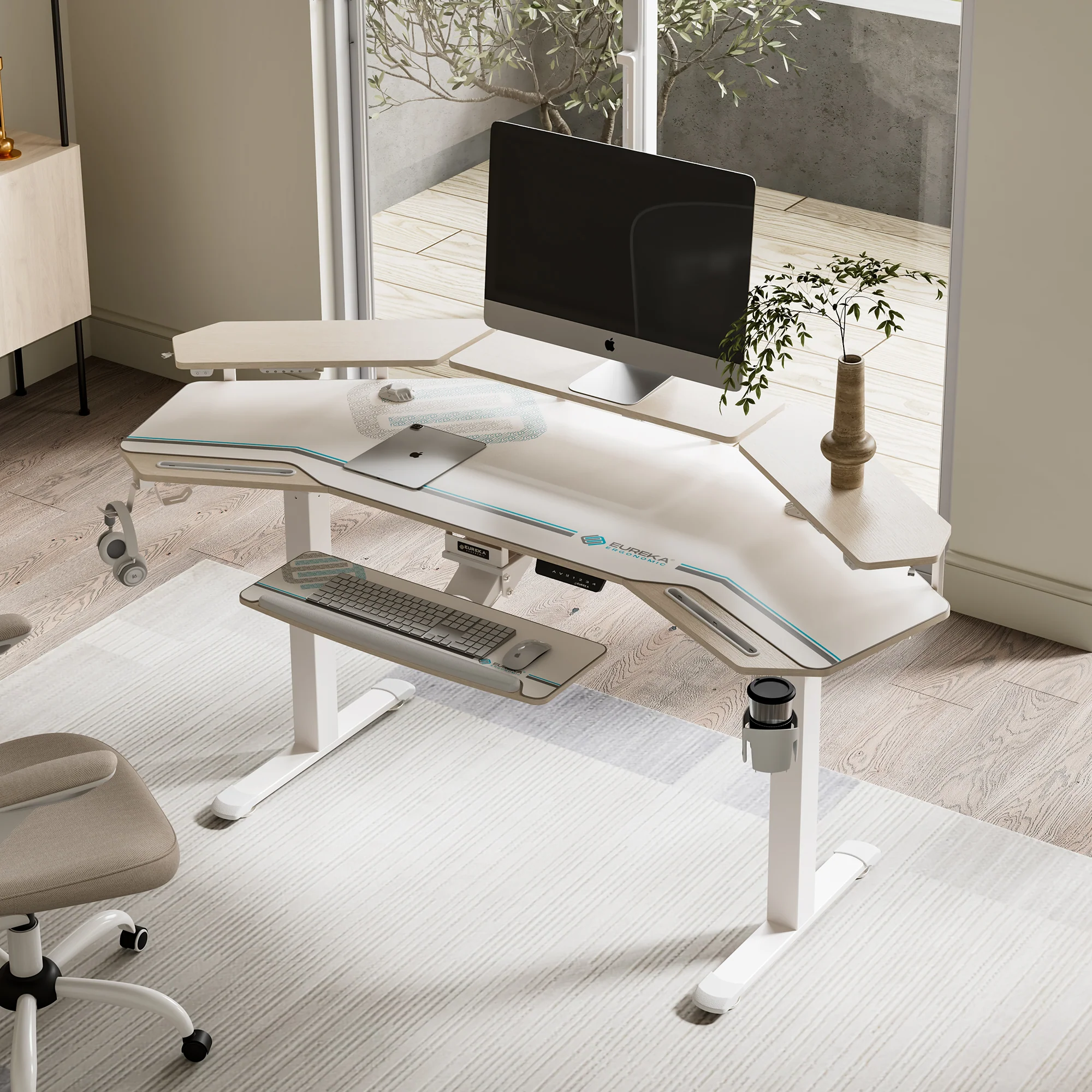 Aero Pro Wing-Shaped Standing Desk (72"x23") - Image 29