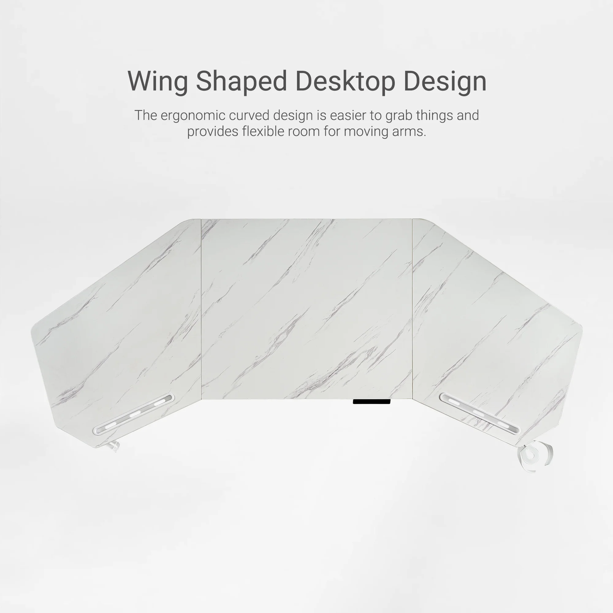 Aero Pro Wing-Shaped Standing Desk (72"x23") - Image 41