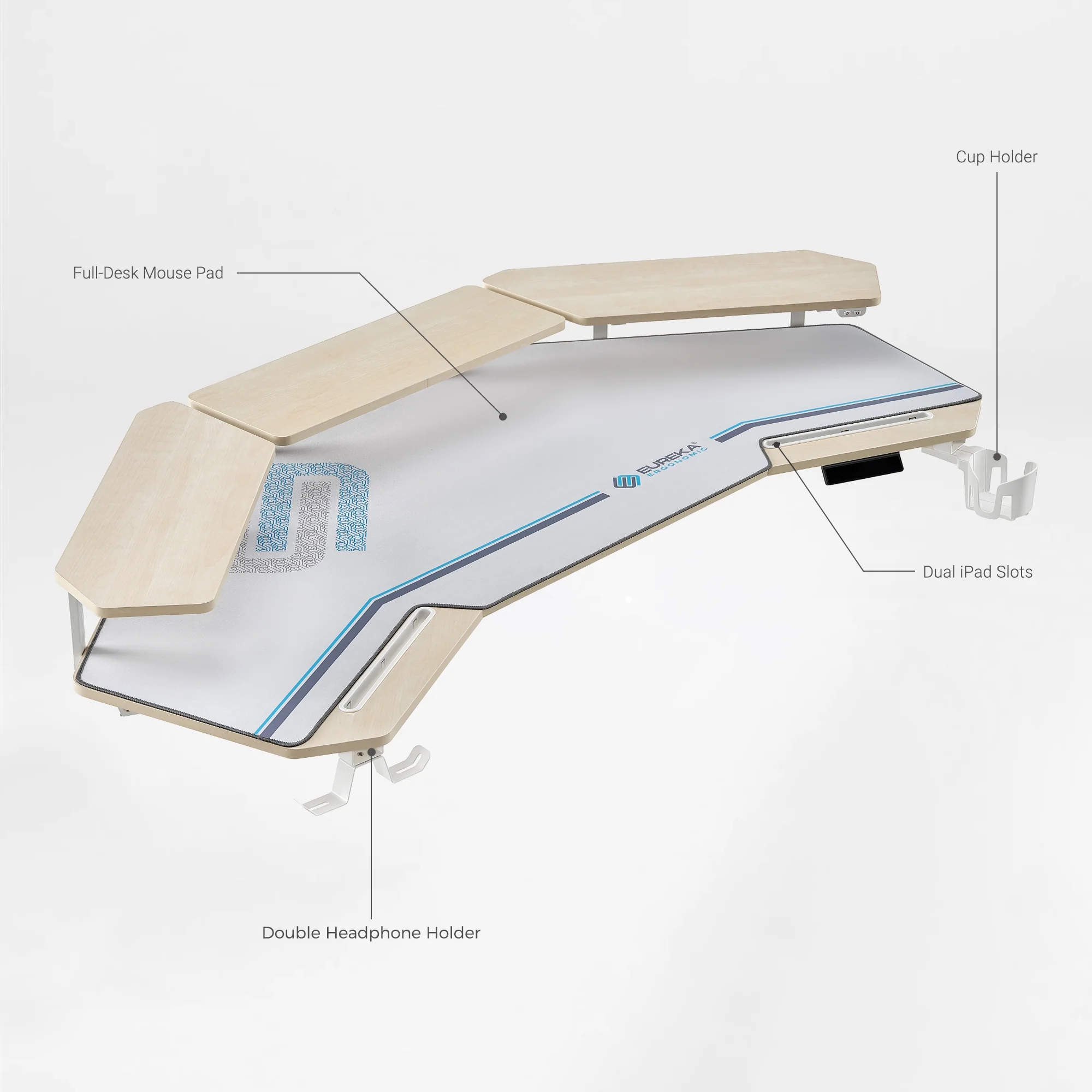 Aero Pro Wing Shaped Standing Desk (63"x23") - Image 17