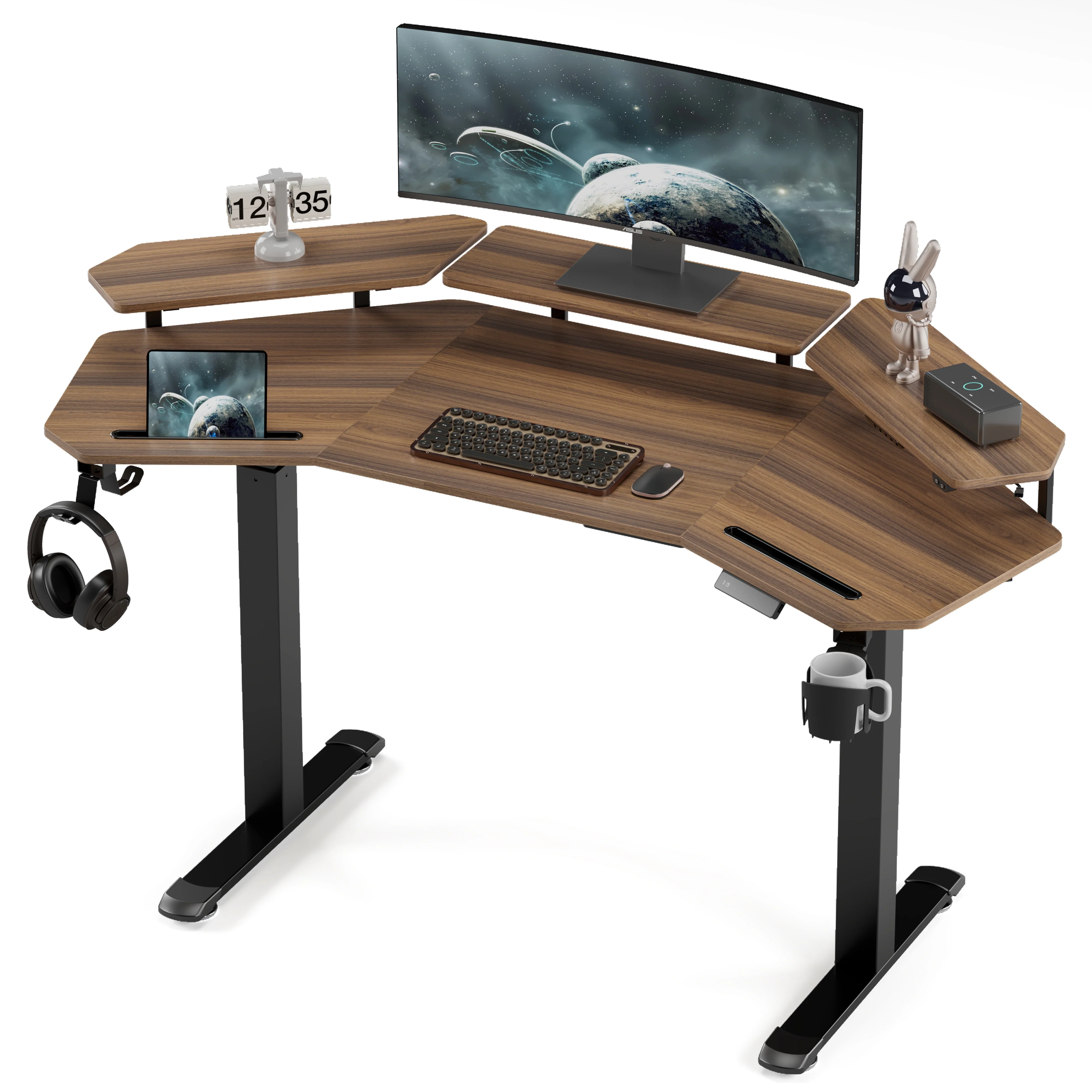 Aero Pro Wing Shaped Standing Desk (63"x23") - Image 26
