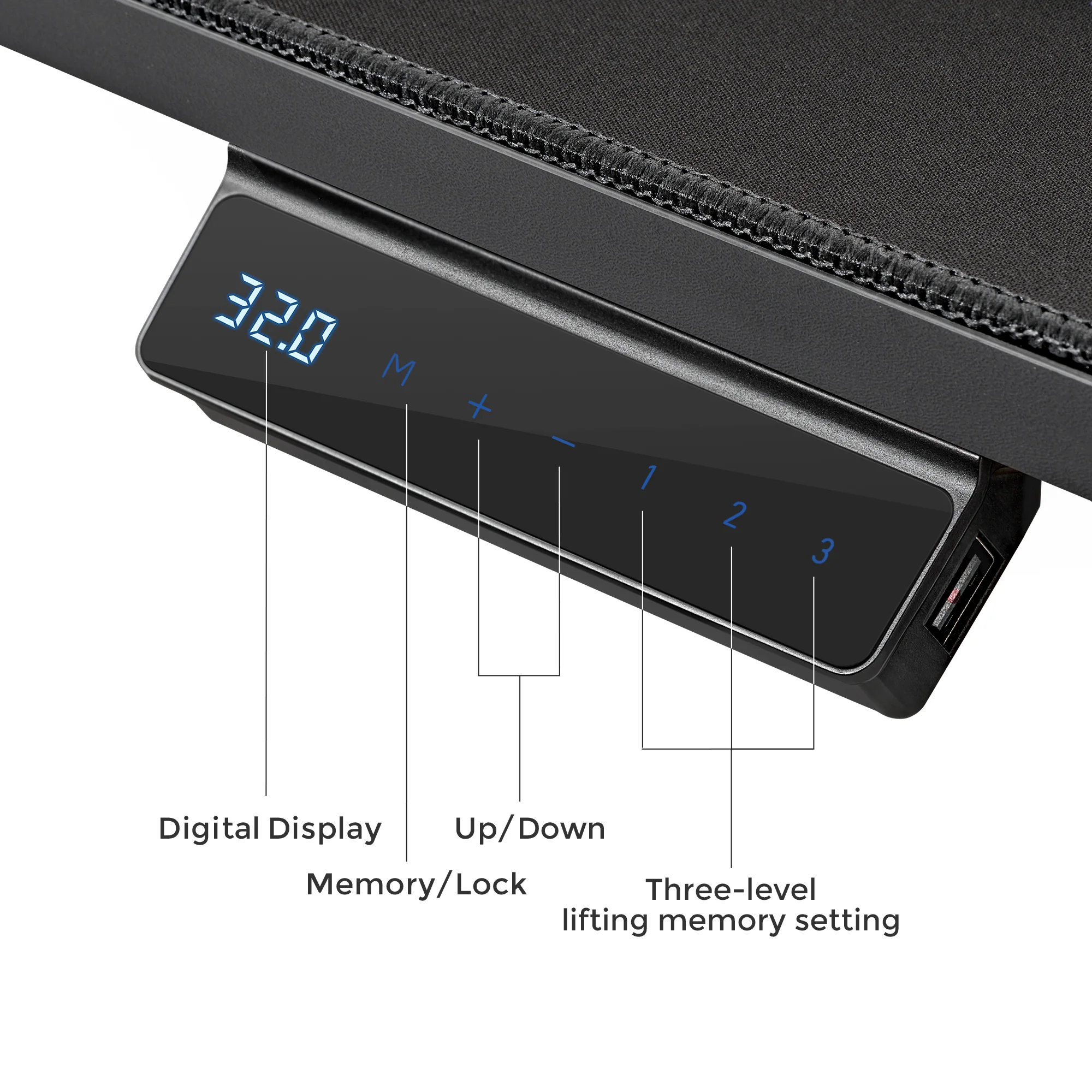 Aero Pro Wing Shaped Standing Desk (63"x23") - Image 8