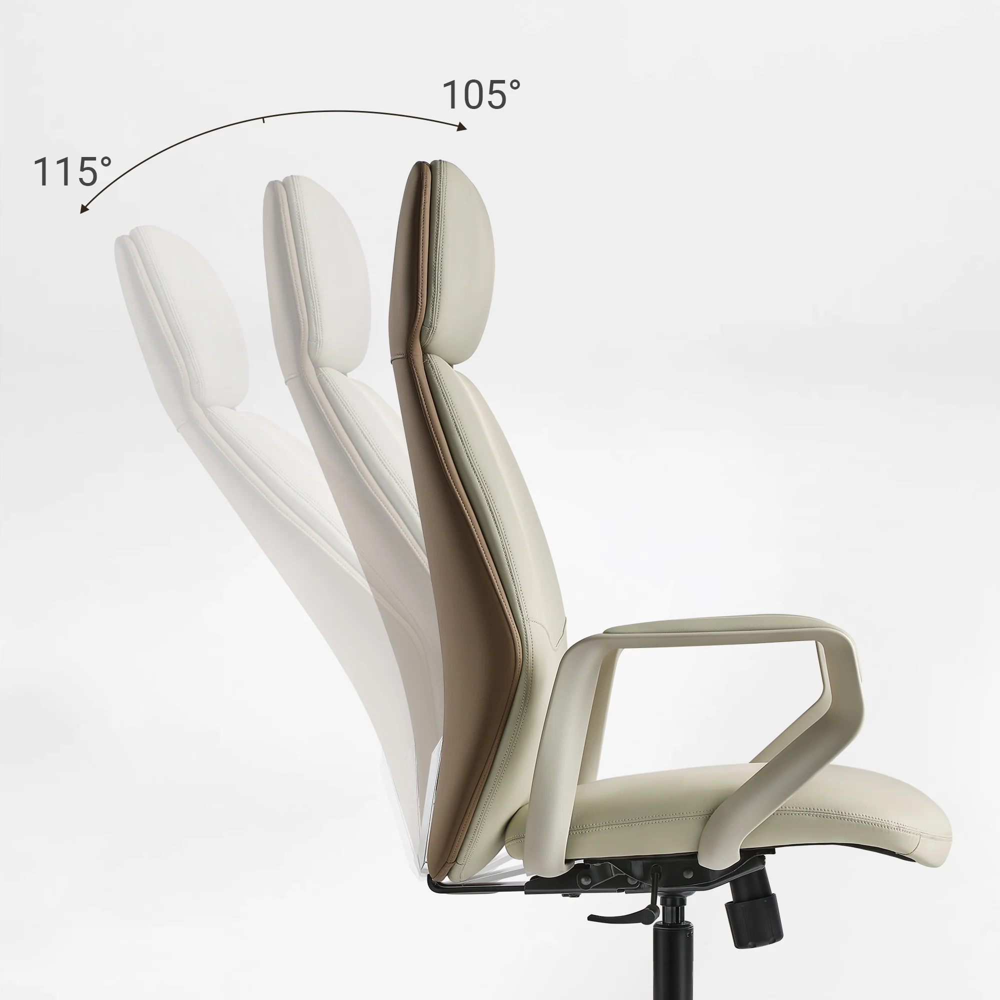 [Coming Soon]Aric, Faux Leather Executive Office Chair - Image 13