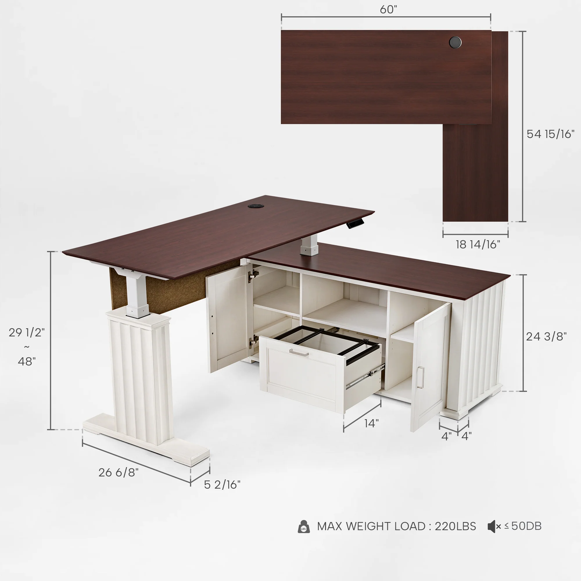 Ark ES Executive Standing Desk (60"x26") - Image 14