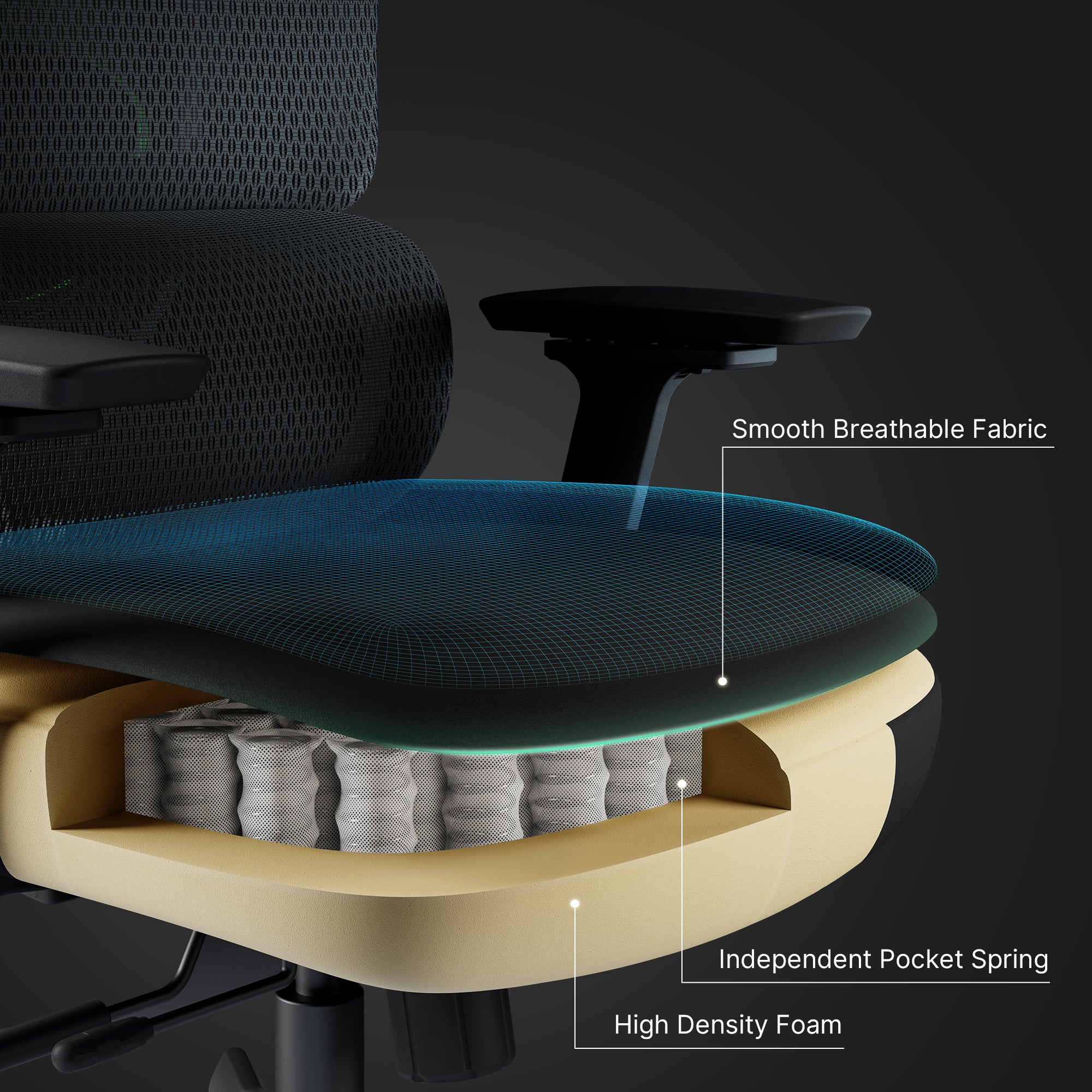 Axion, Ergonomic Hybrid Chair - Image 3