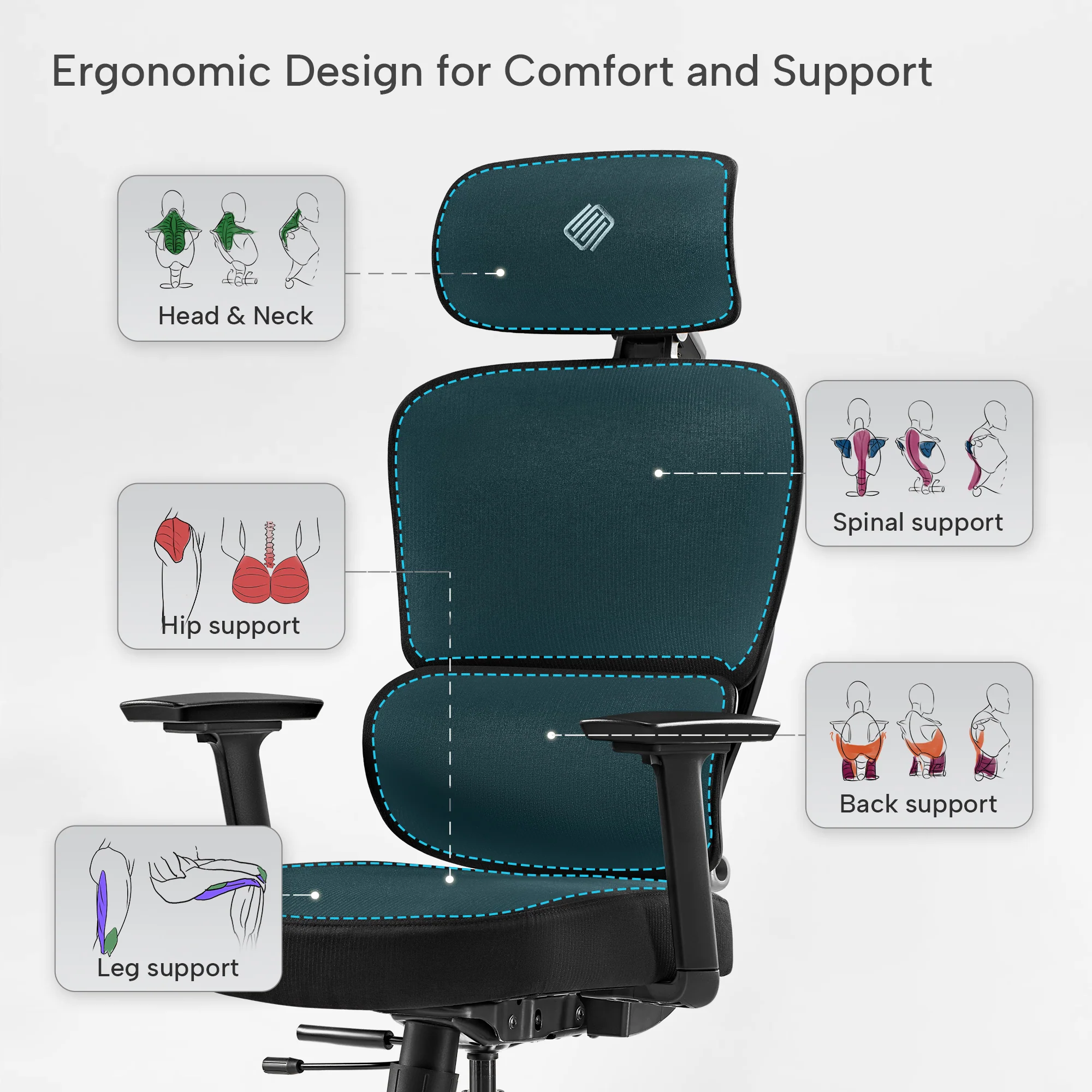 Axion, Ergonomic Hybrid Chair - Image 41
