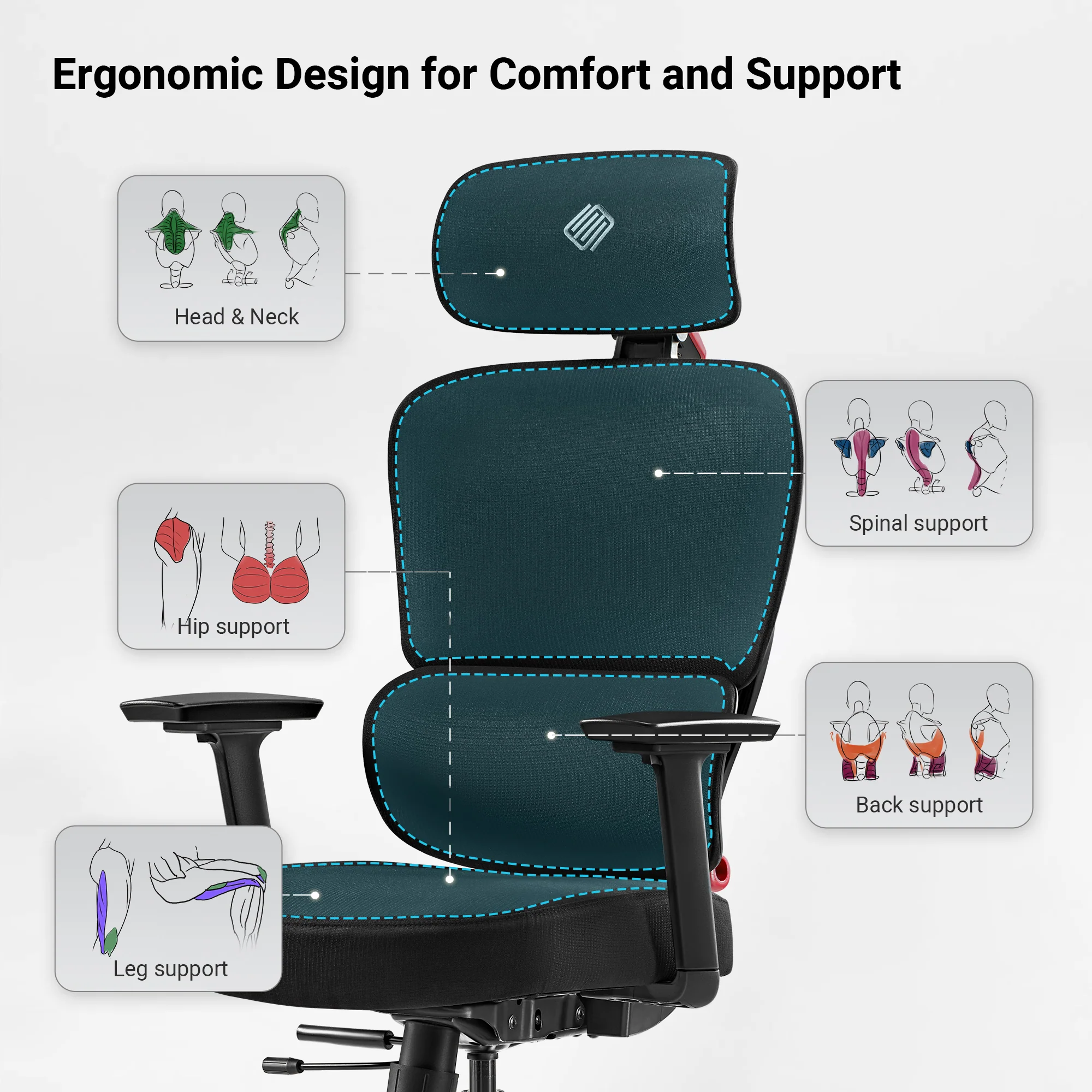 Axion, Ergonomic Hybrid Chair - Image 58
