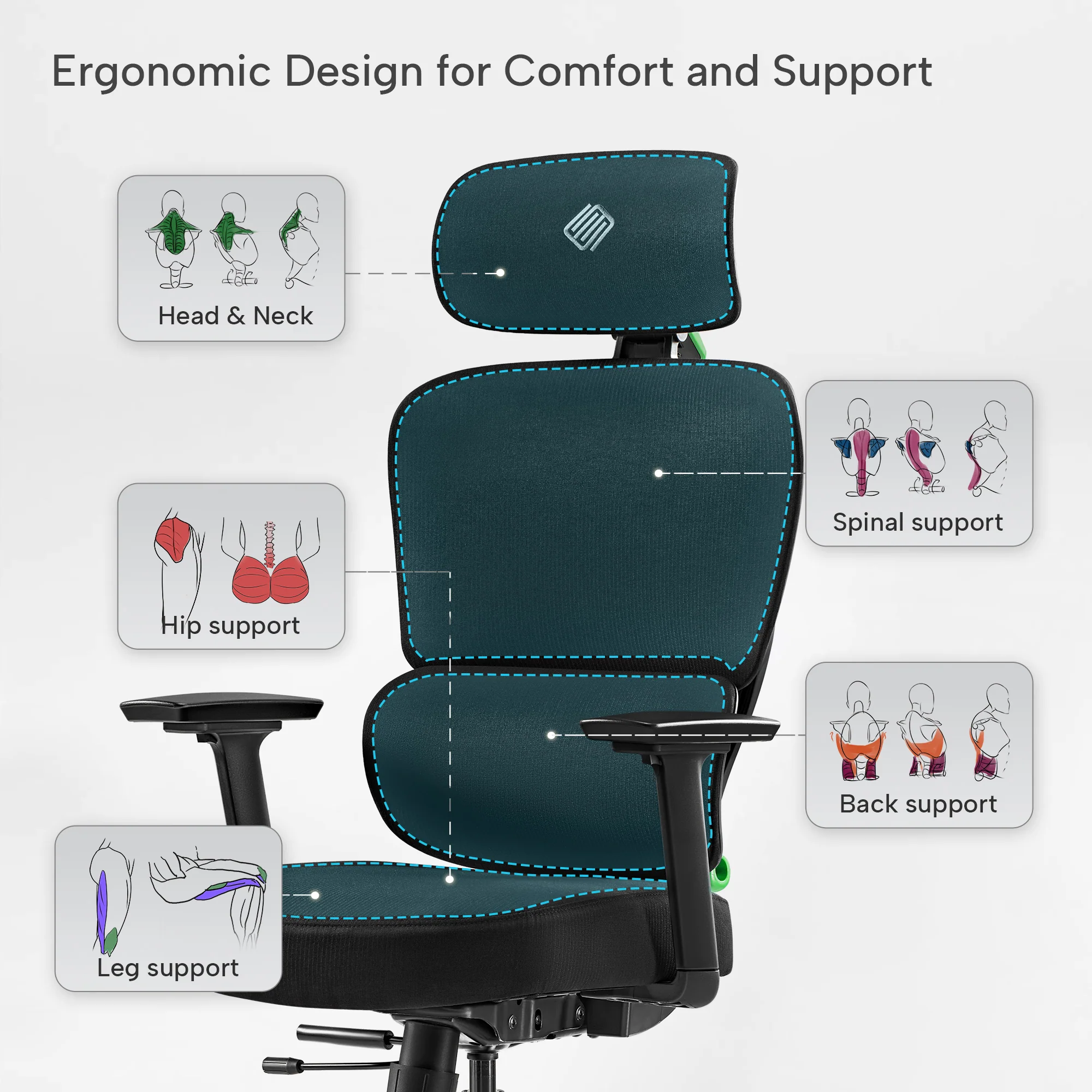Axion, Ergonomic Hybrid Chair - Image 73