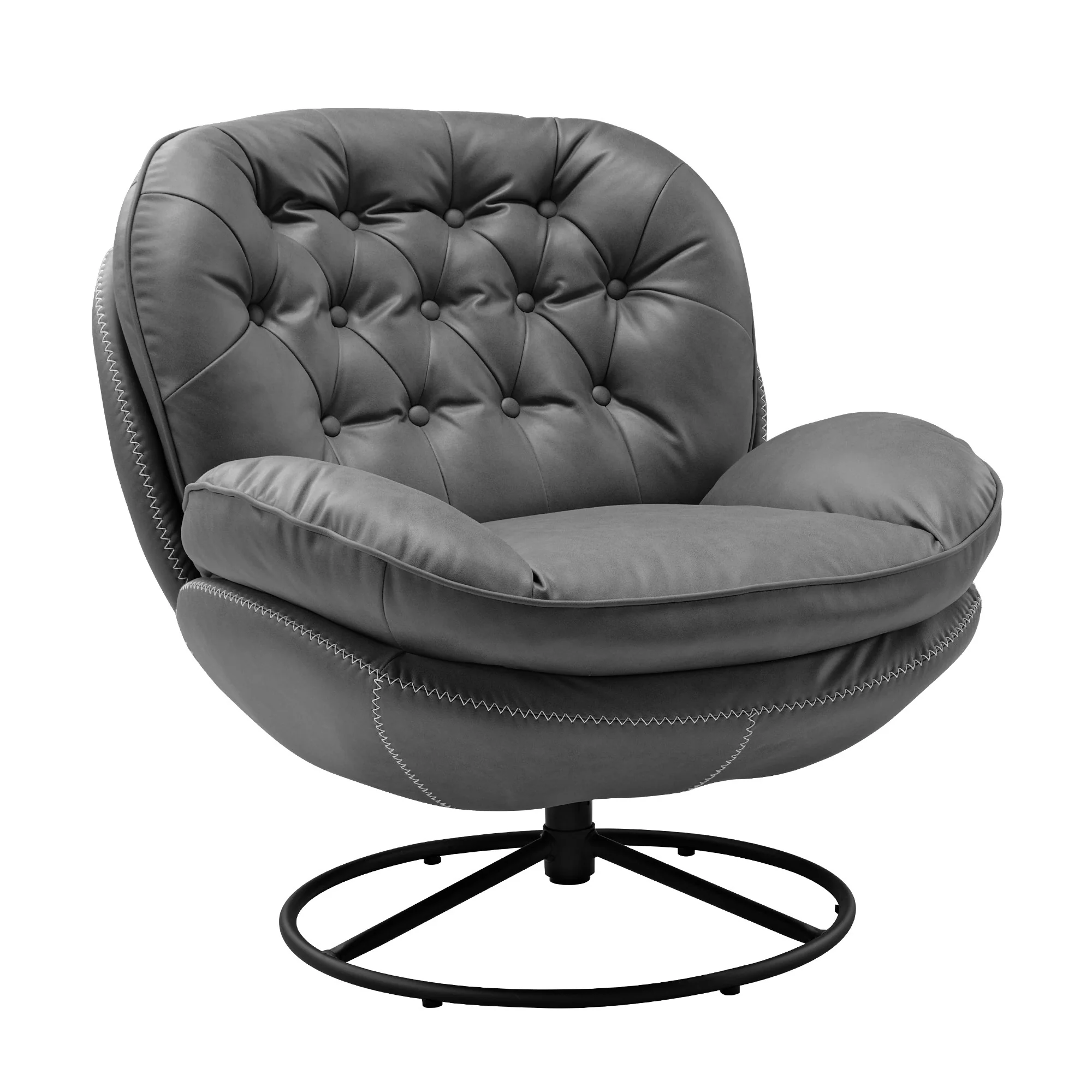 Camden, Modern Swivel Lounge Chair - Image 13