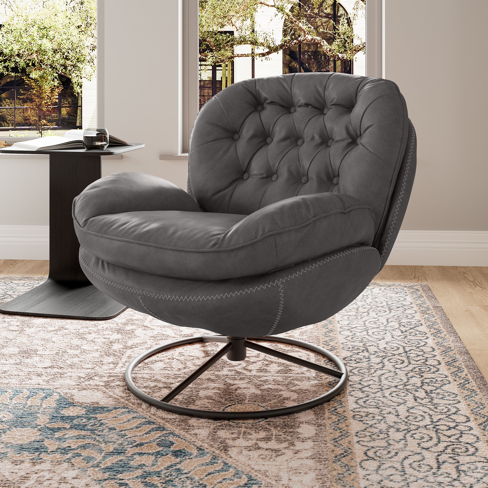 Camden, Modern Swivel Lounge Chair - Image 16