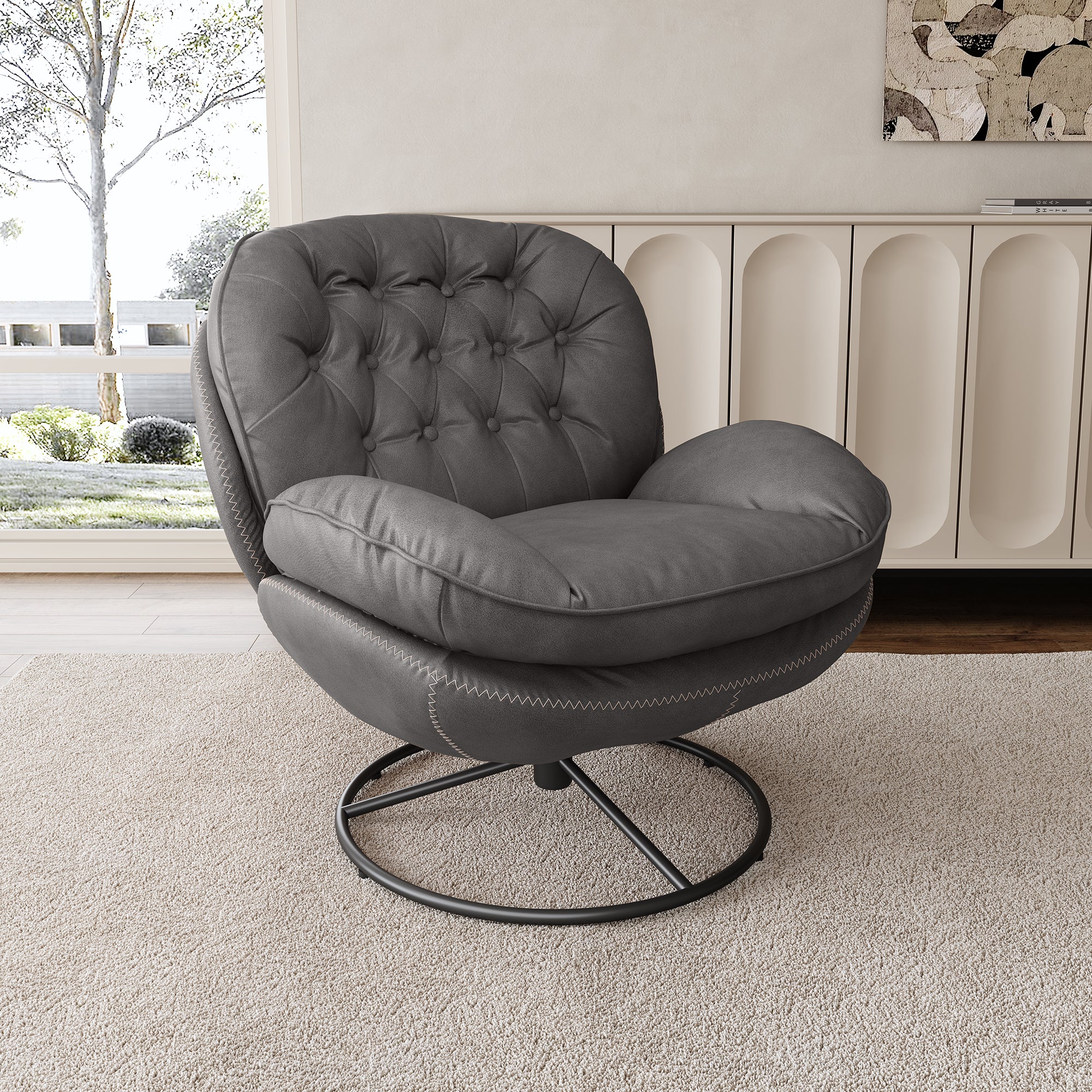 Camden, Modern Swivel Lounge Chair - Image 17