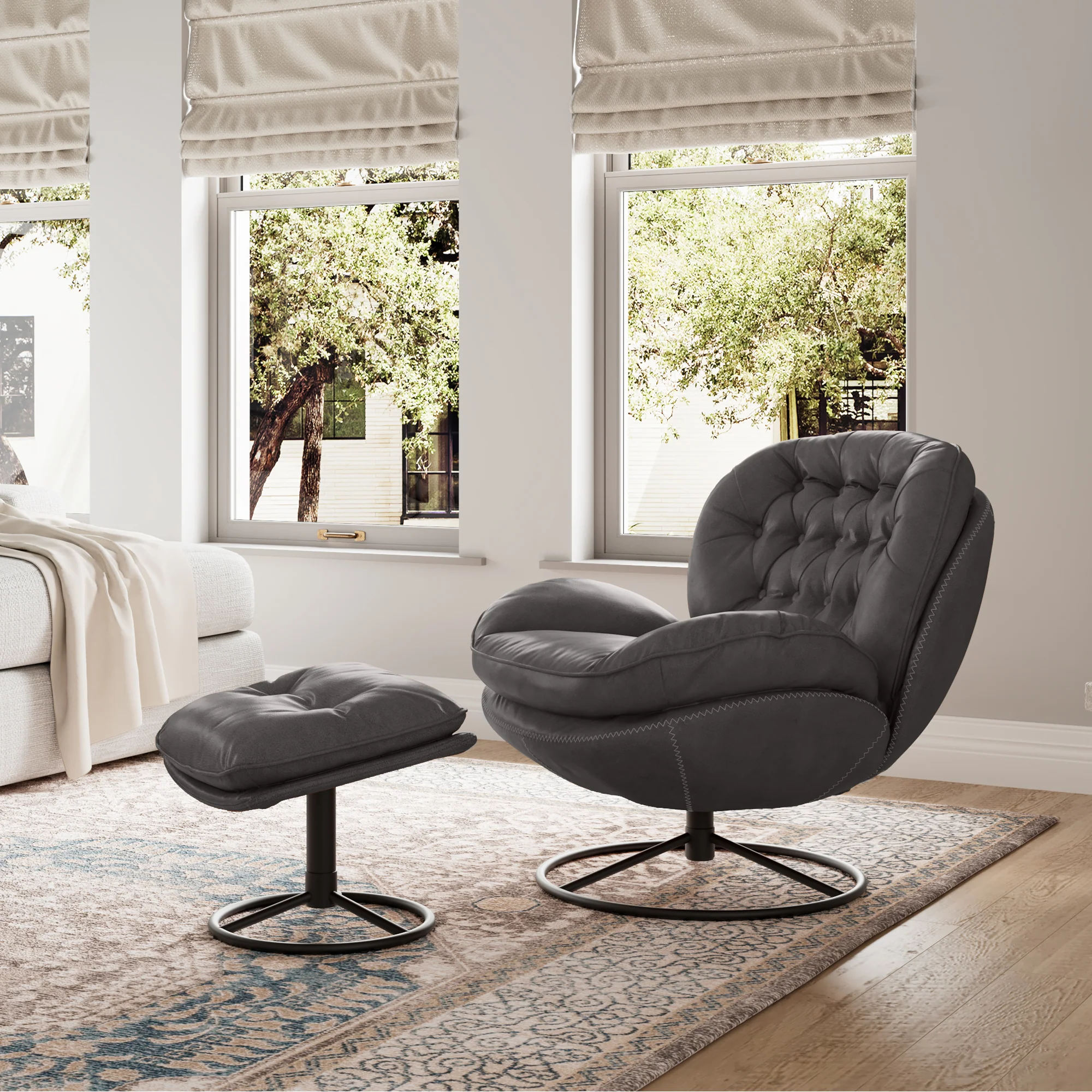 Camden, Modern Swivel Lounge Chair - Image 18