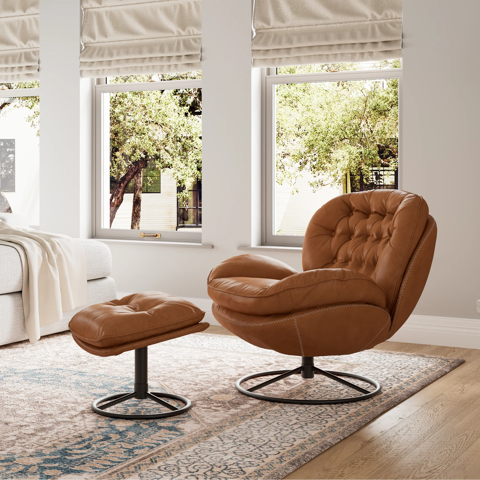 Camden, Modern Swivel Lounge Chair - Image 6