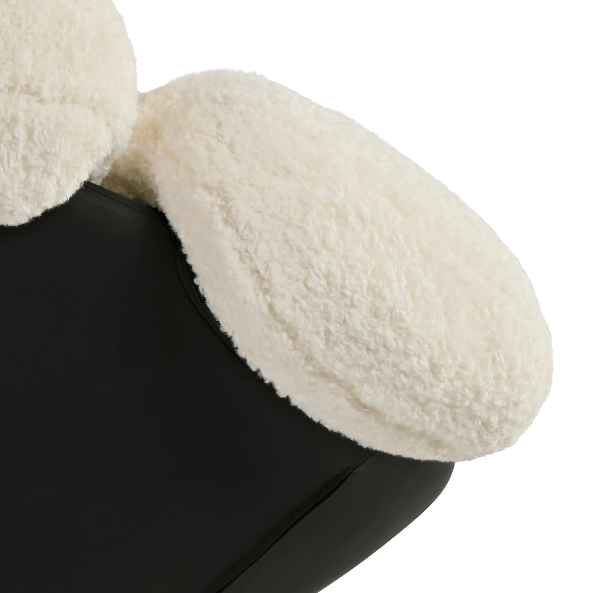 Cara, Modern Comfy Swivel Lounge Chair, White - Image 7