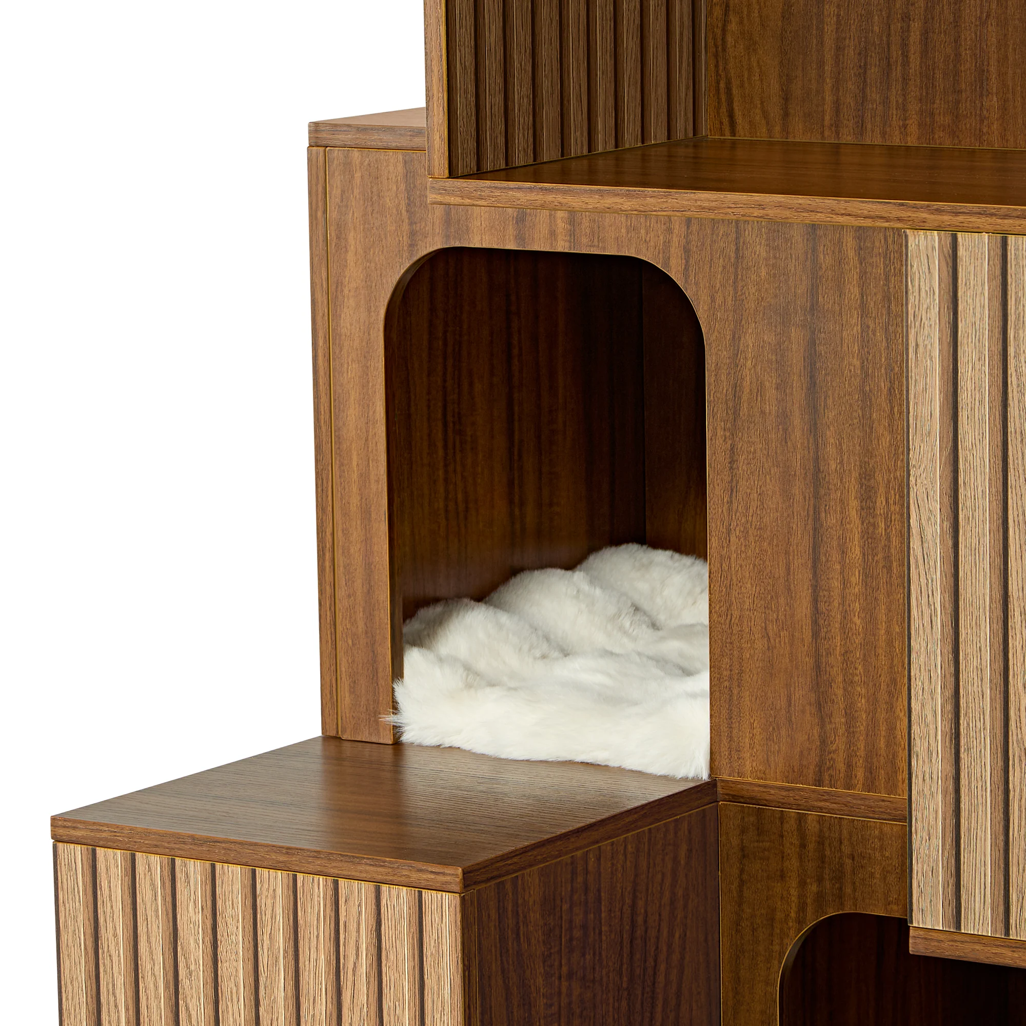 Pawlio, 72" Owner & Pet Shared Bookshelf Cat Tree - Image 11