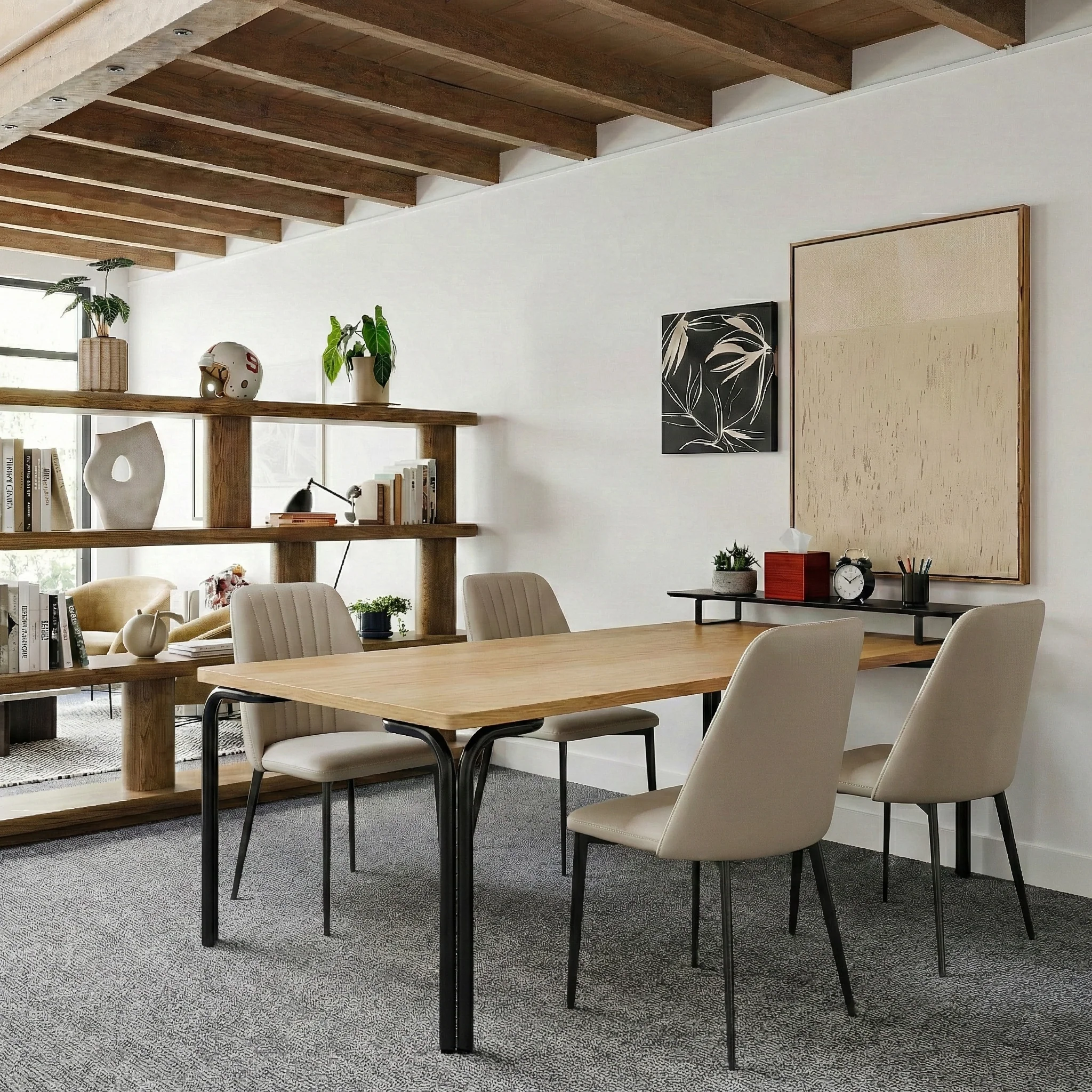 Chester, Upholstered Dining Side Chairs Set of 2, Off-white - Image 4