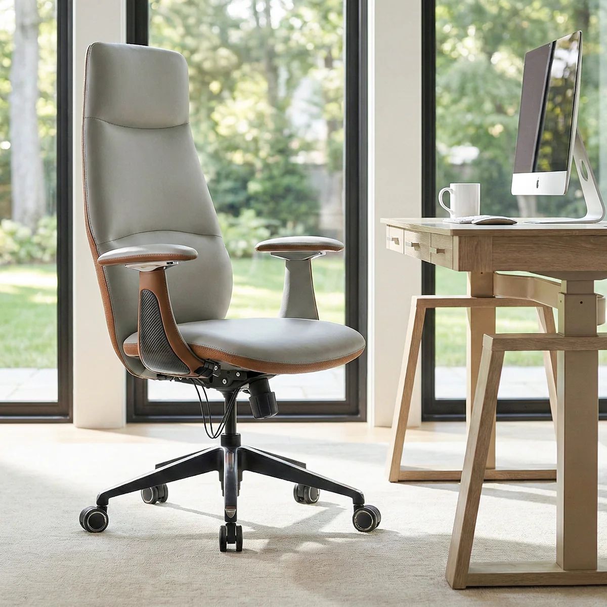 Cruz, Faux Leather Executive Office Chair - Image 4