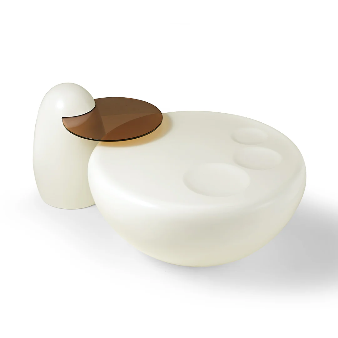 33" Abstract Cat Claw Coffee Table With Penguin Side Table Set - Image 12