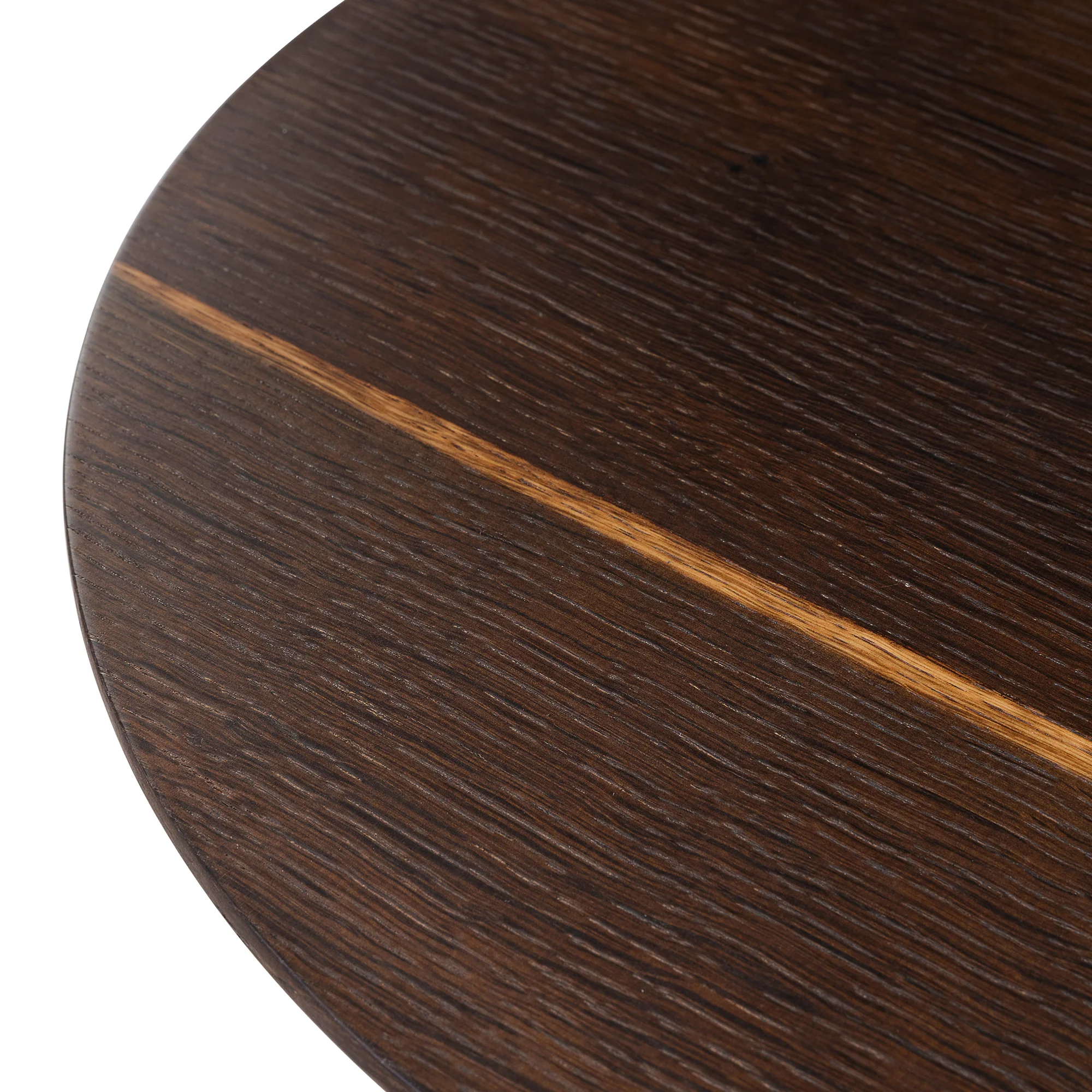 55" Modern Irregular Walnut Coffee Table - Image 7