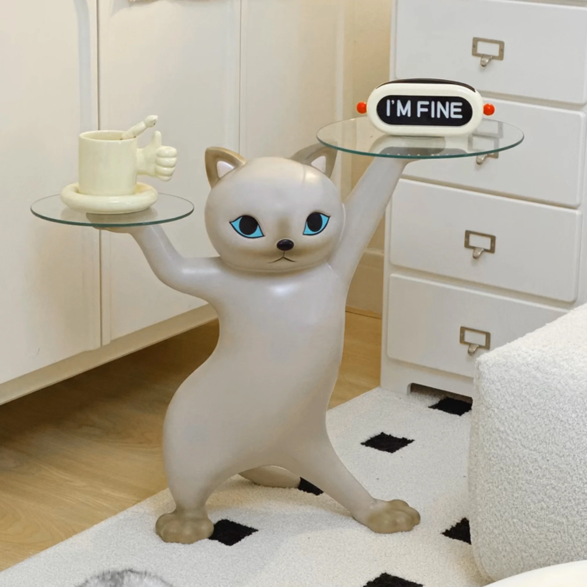 23''H, Enchanting Cat Side Table - Image 17