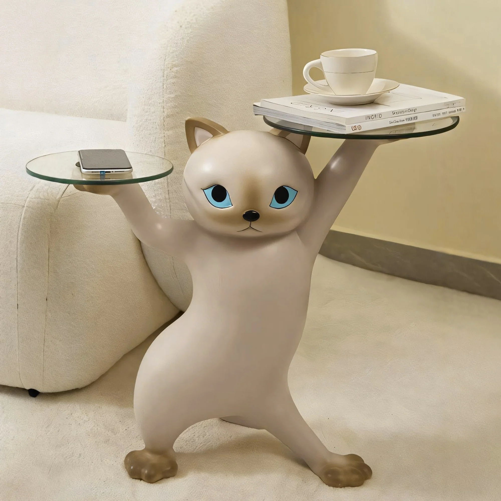 23''H, Enchanting Cat Side Table - Image 18