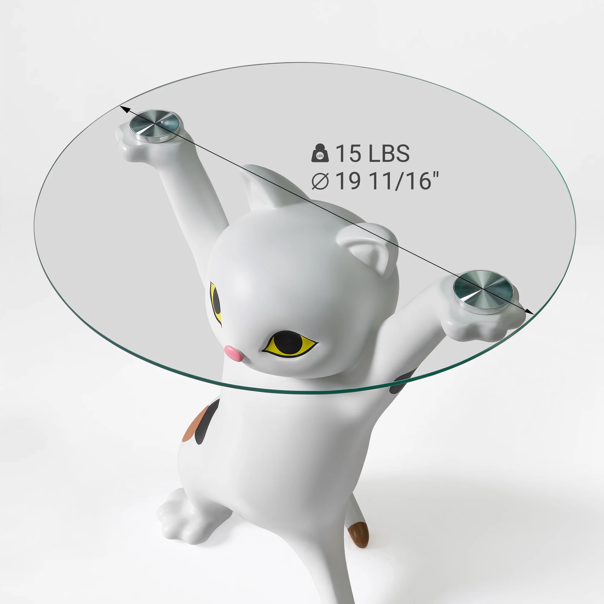 23''H, Enchanting Cat Side Table - Image 41
