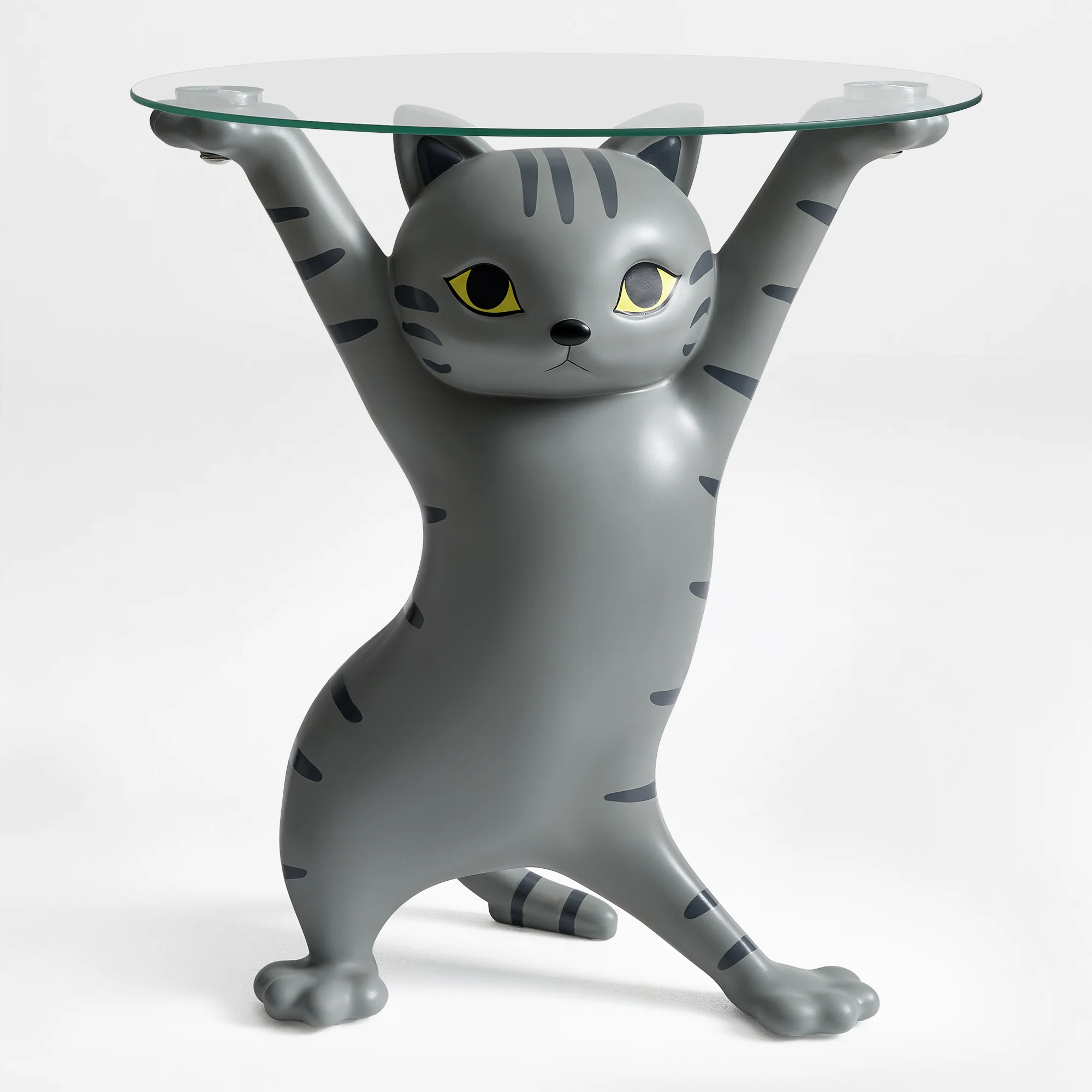 23''H, Enchanting Cat Side Table - Image 49