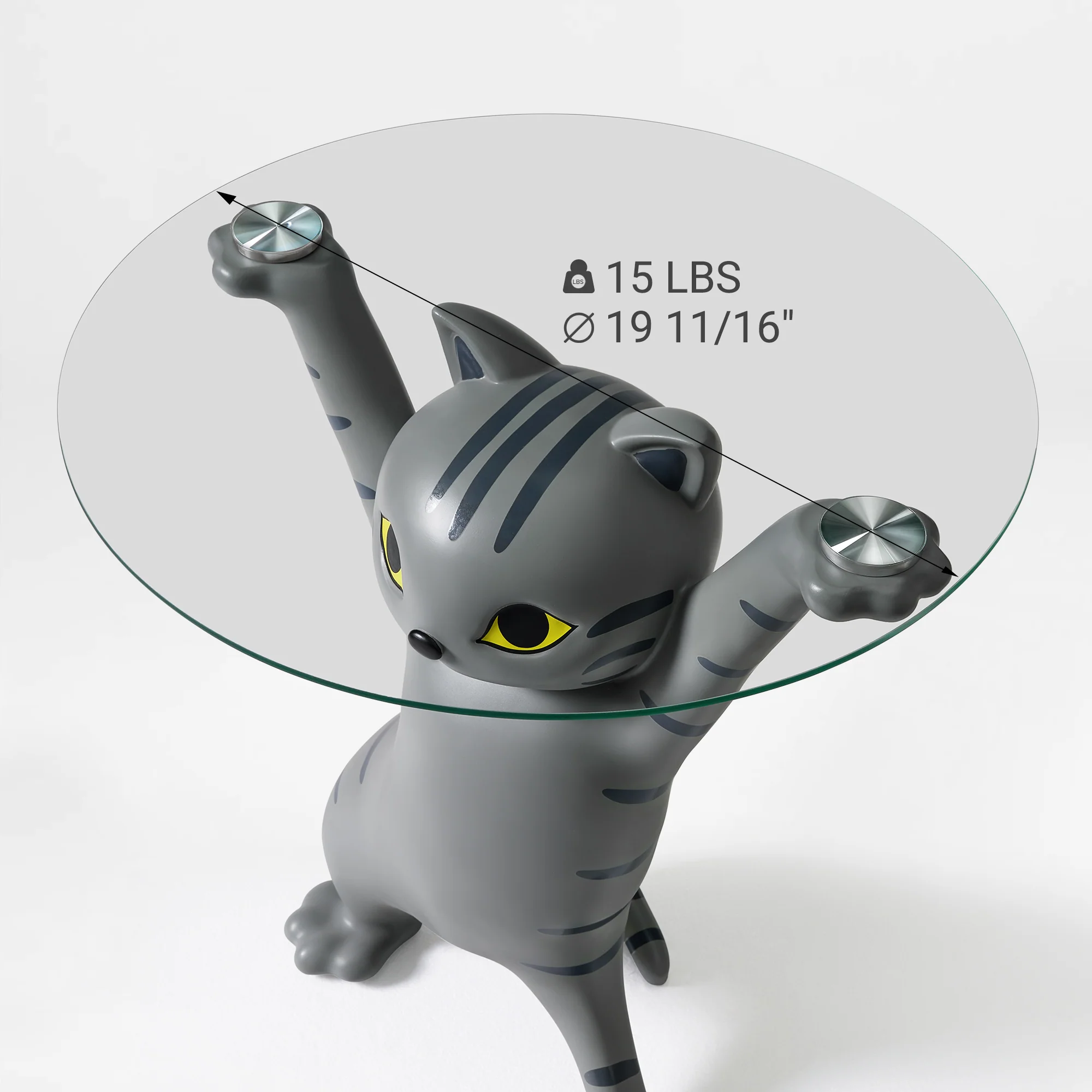 23''H, Enchanting Cat Side Table - Image 51