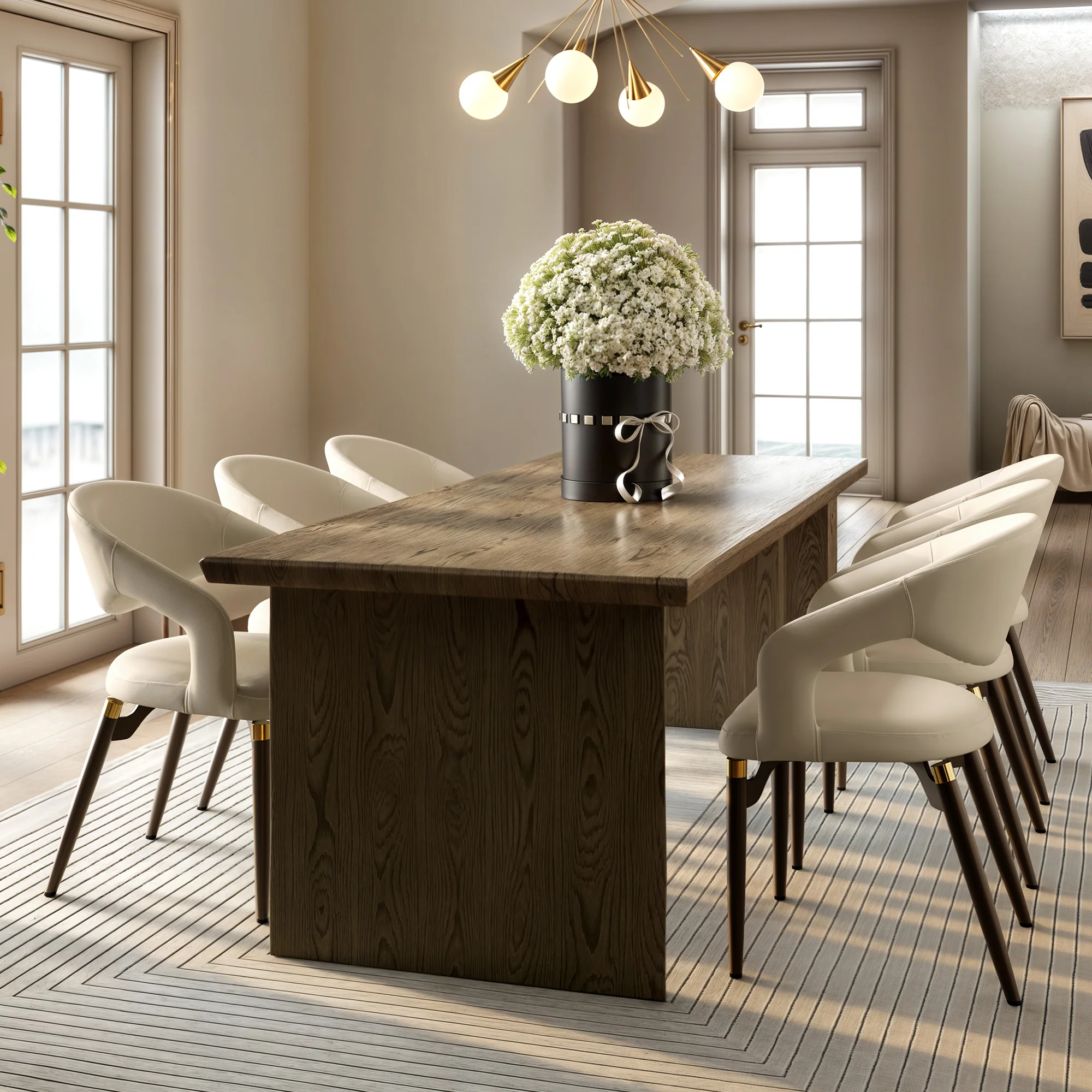 Chantilly Leather Dining Chairs, set of 2 - Image 4