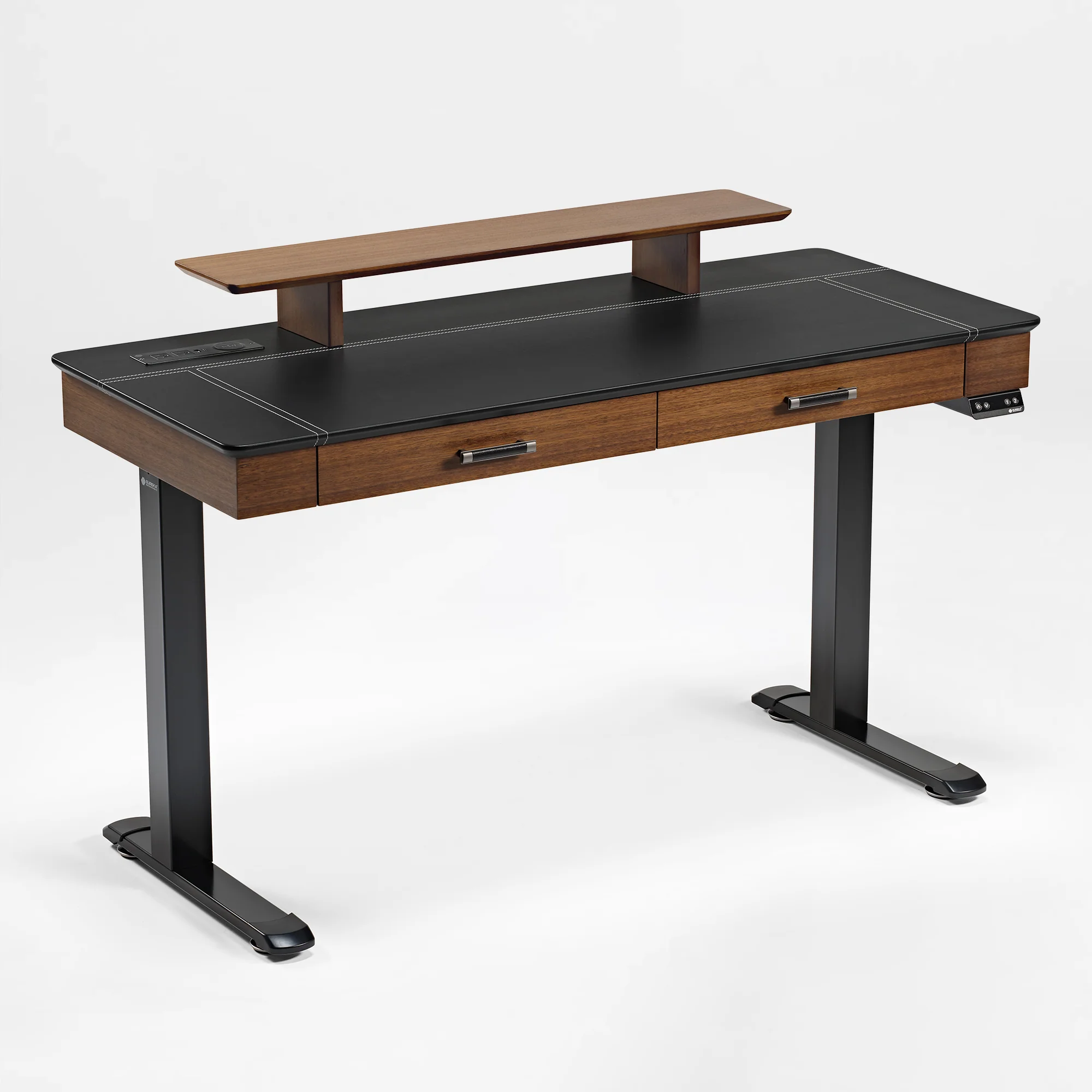Faux Saddle Leather Adjustable Standing Desk (55"x23") - Image 13
