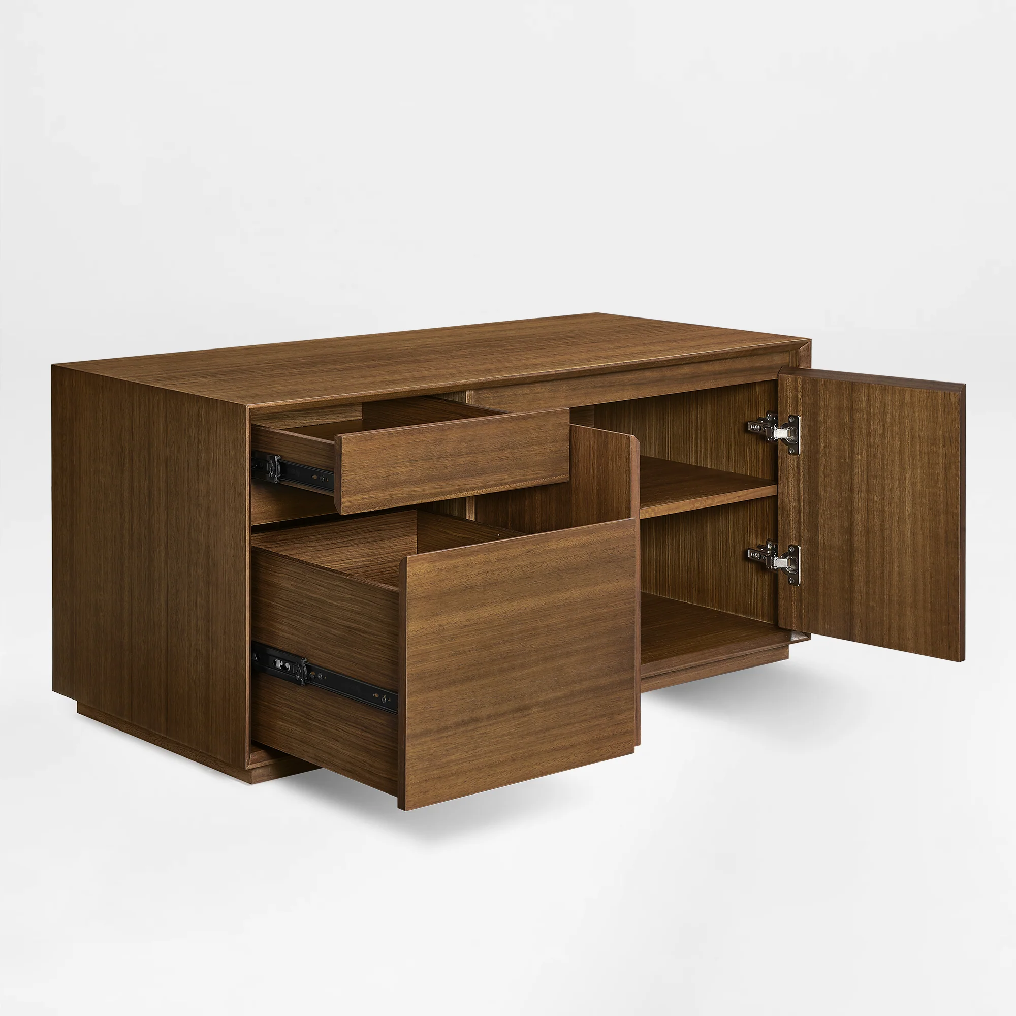 Zen Pro Series, 87"/72" Executive Standing Desk with Cabinets Set - Image 36