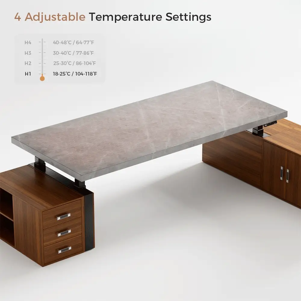 Zen Pro Series, 87"/72" Executive Standing Desk with Cabinets Set - Image 46