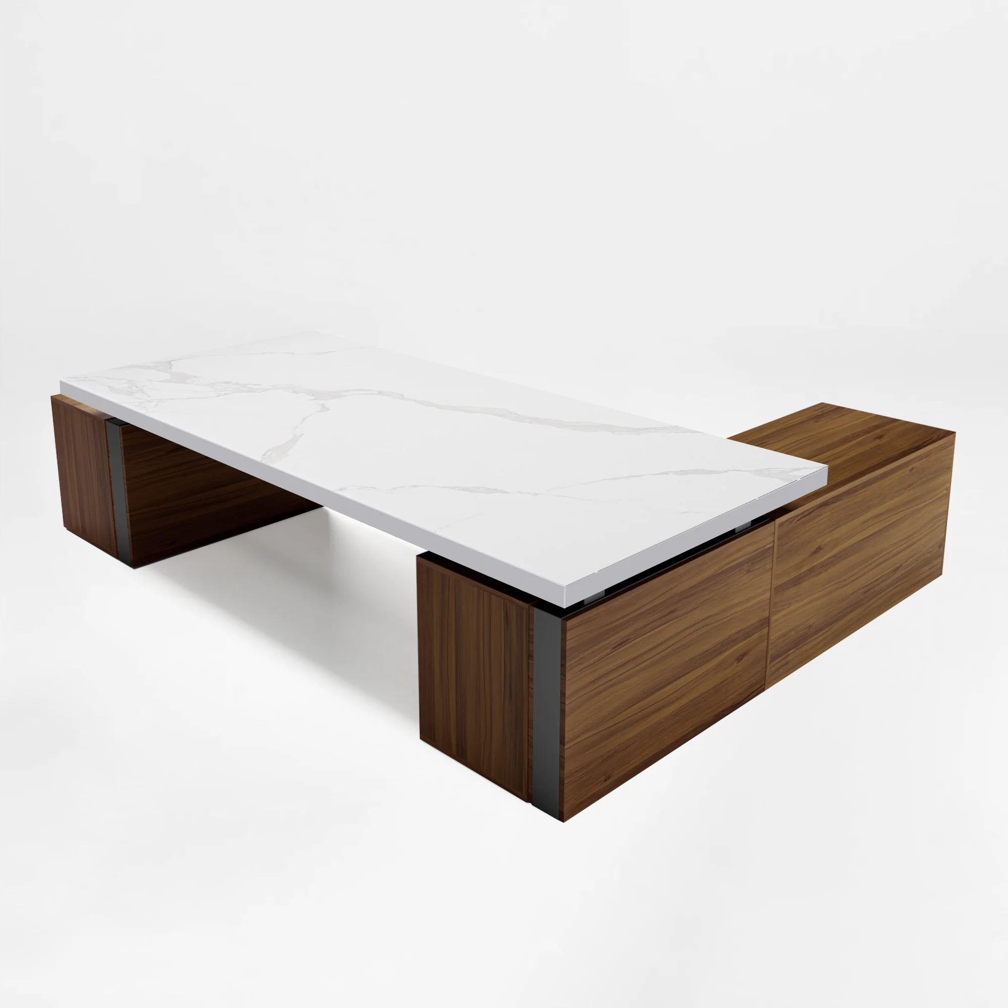 Zen Pro Series, 87"/72" Executive Standing Desk with Cabinets Set - Image 54