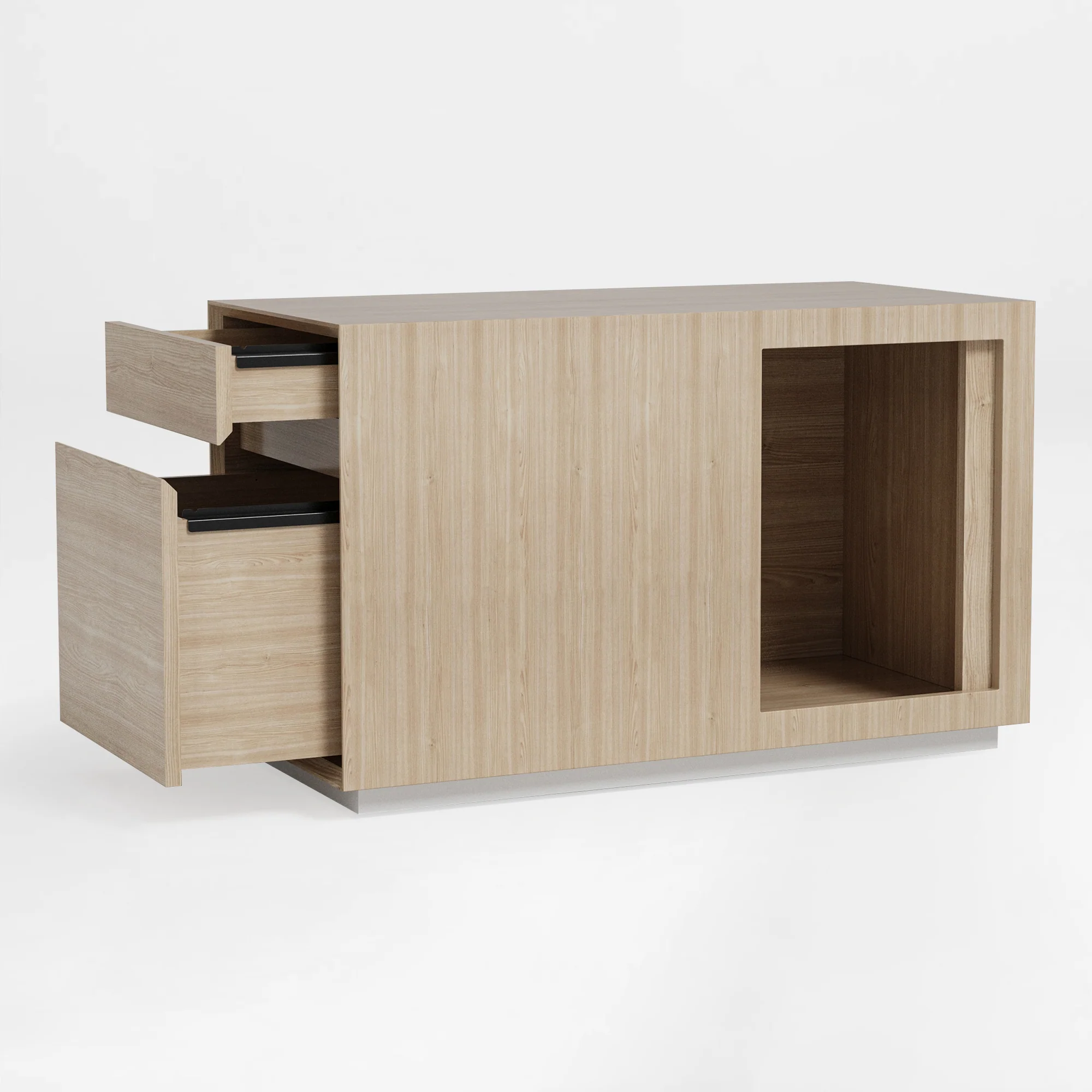 Zen Pro Series, 87"/72" Executive Standing Desk with Cabinets Set - Image 79