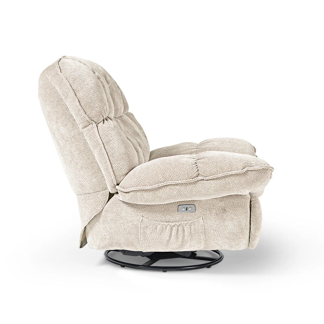 [Coming Soon]Grayson, Power Recliner Chair Rocking Swivel with Storage - Image 25