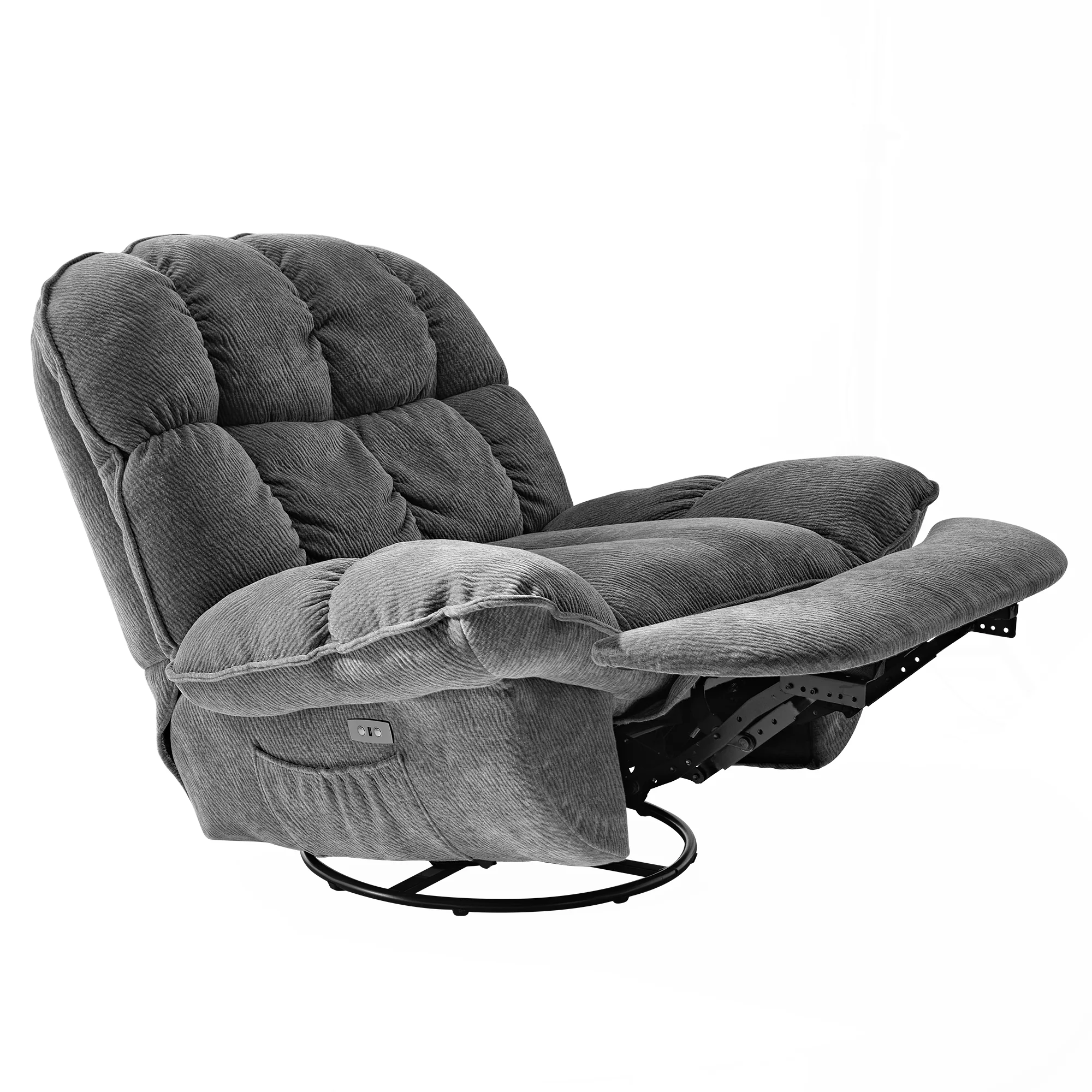 [Coming Soon]Grayson, Power Recliner Chair Rocking Swivel with Storage - Image 3