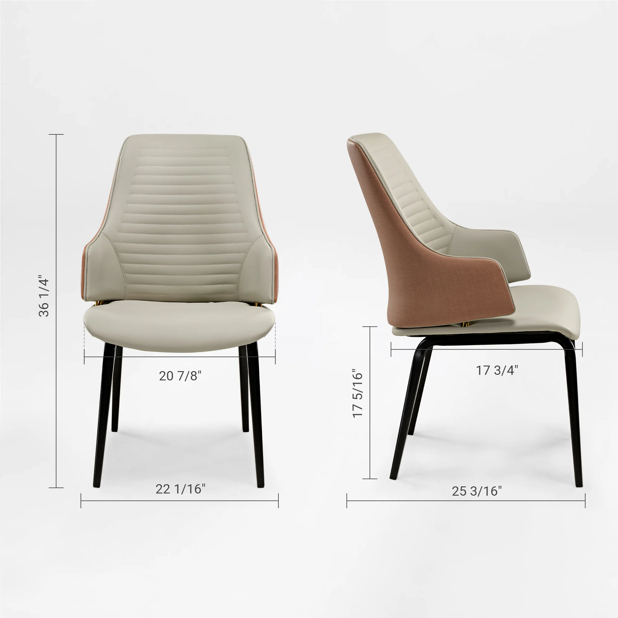 Juliet, Dining Arm Chairs Set of 2, Brown/Blue - Image 18