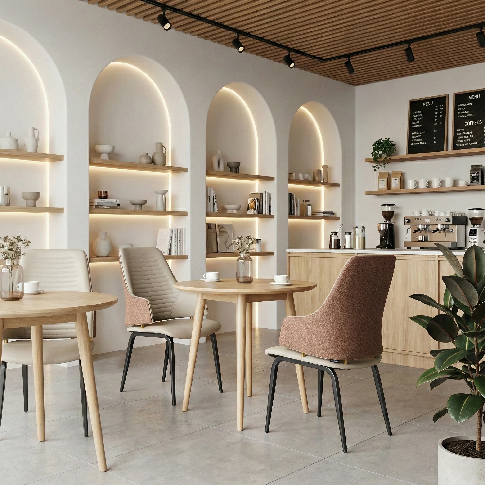 Juliet, Dining Arm Chairs Set of 2, Brown/Blue - Image 5