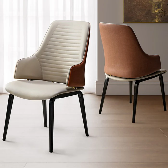 Juliet, Dining Arm Chairs Set of 2, Brown/Blue - Image 6