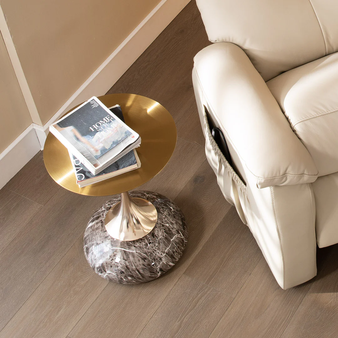 15" Round Metal Top Side Table - Image 5