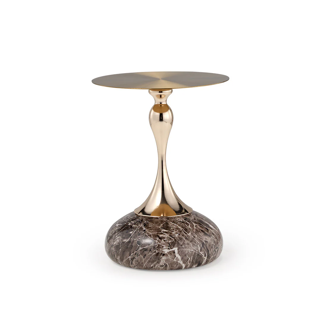 15" Round Metal Top Side Table - Image 7