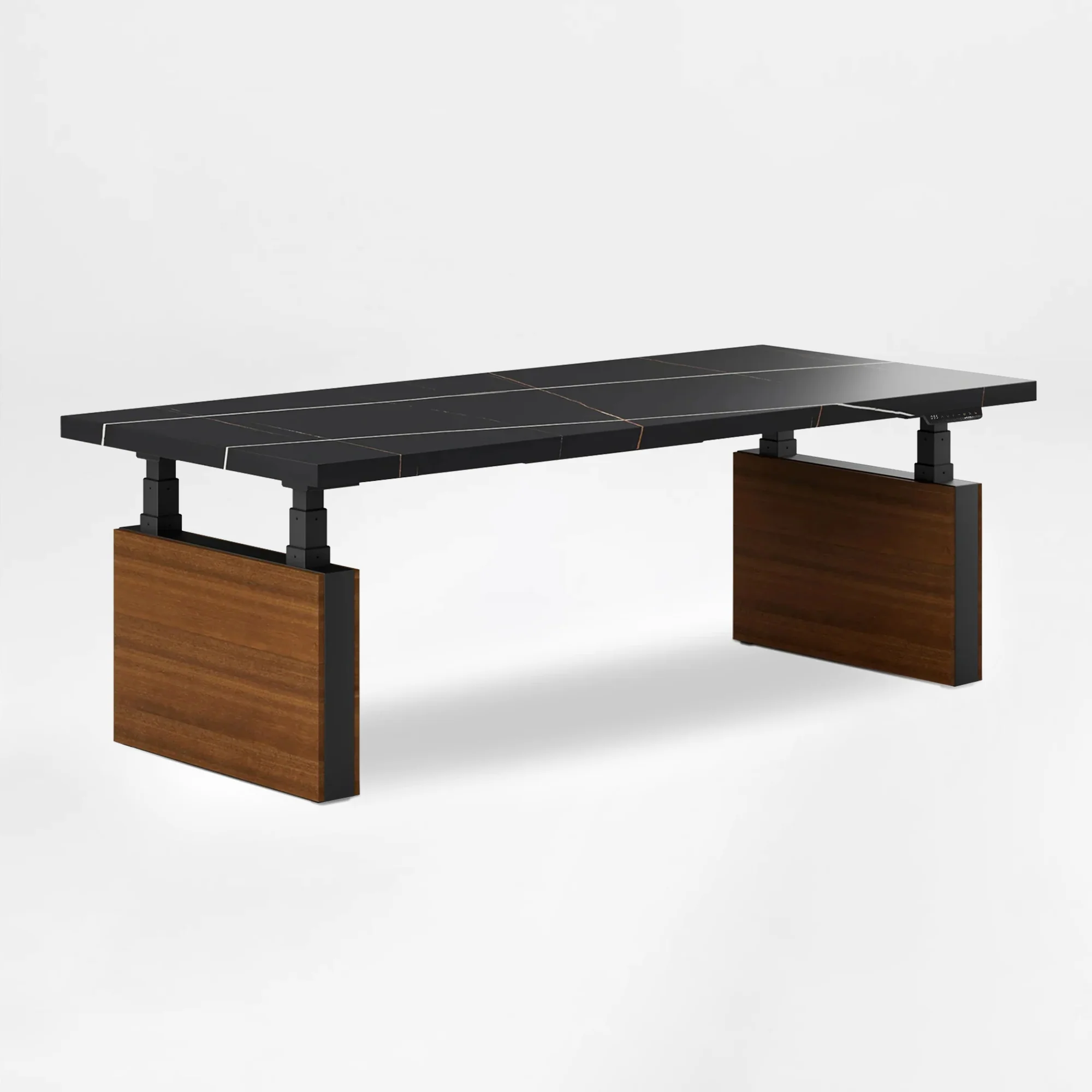 Zen Pro Series, 87"/72" Executive Standing Desk with Cabinets Set - Image 16