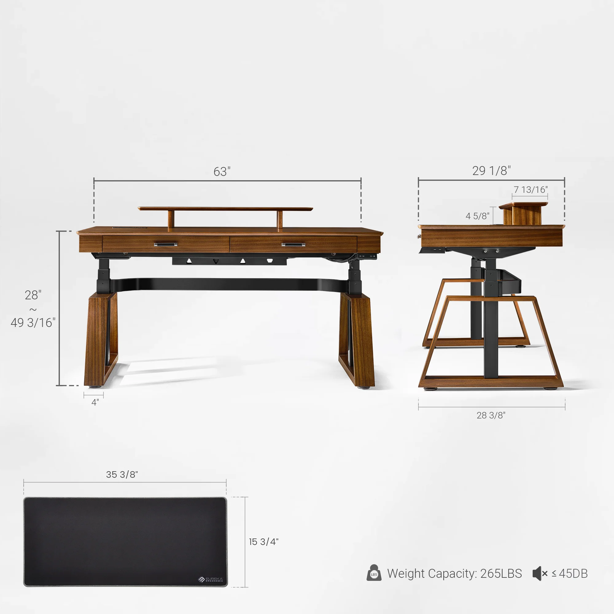 Ark Executive Standing Desk (63"x29") - Image 18