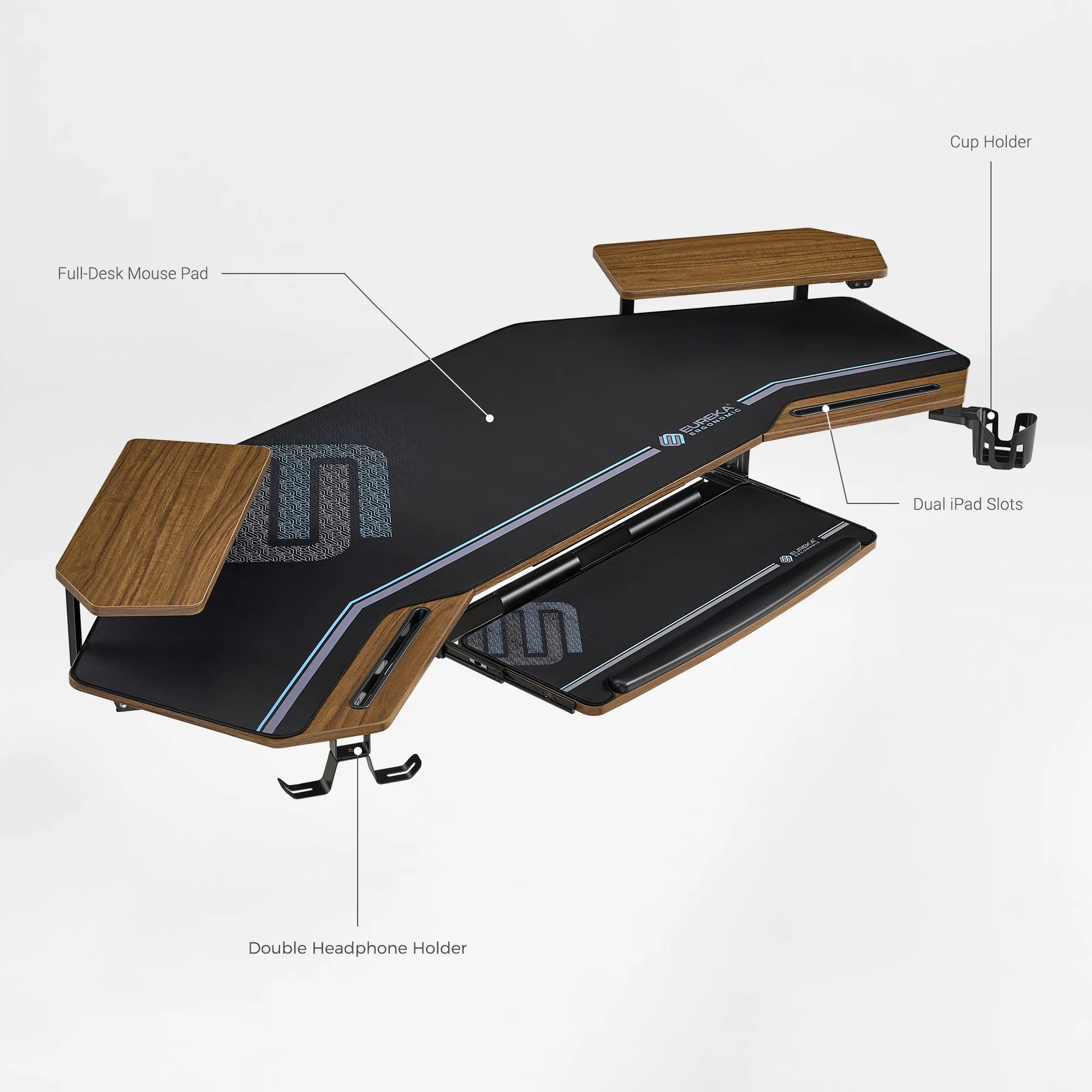 Aero Wing Shaped Studio Desk (73"x23") - Image 8